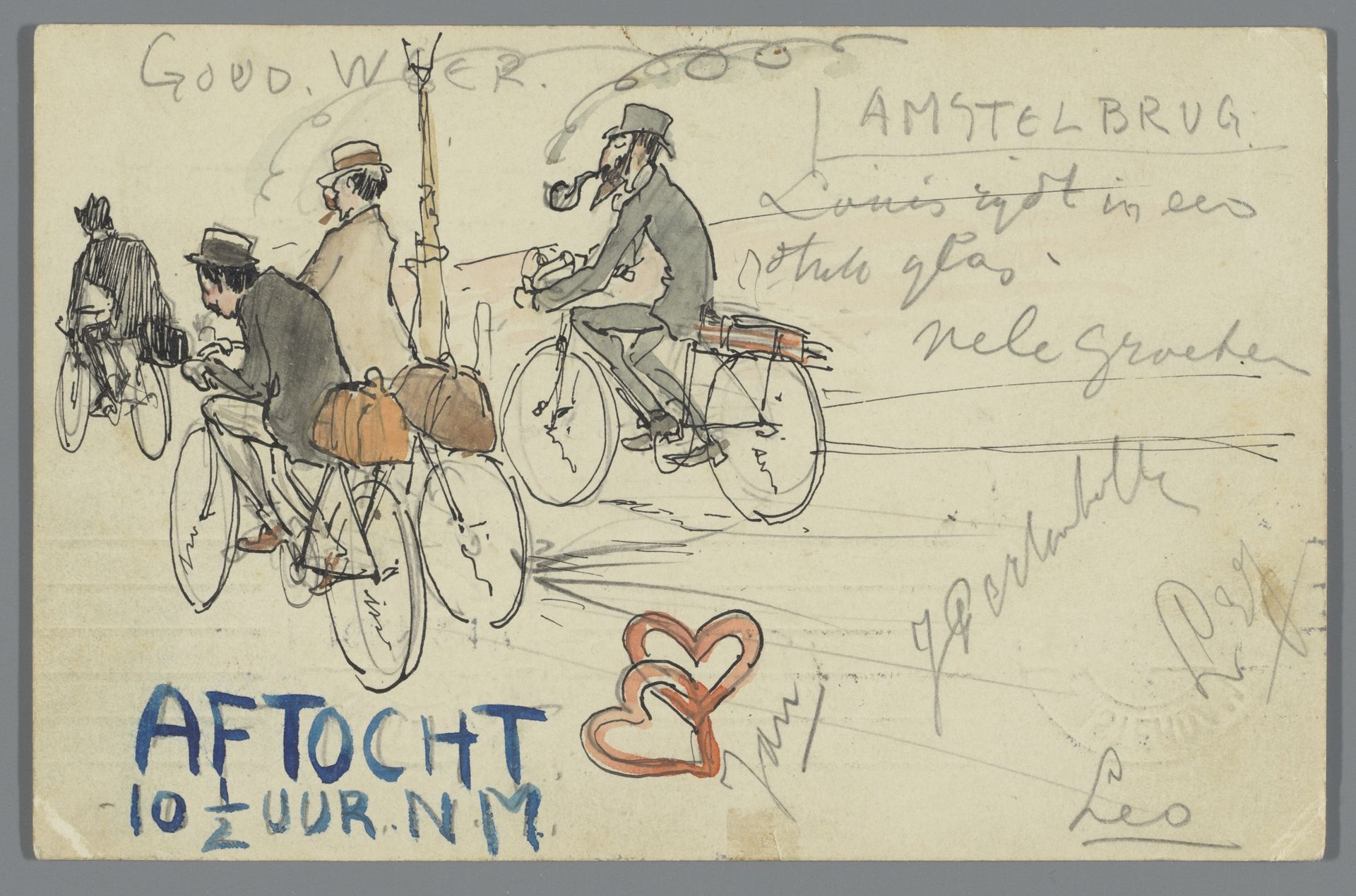 Briefkaart aan Henriëtte Johanna Petronella van Hilten by Leo Gestel