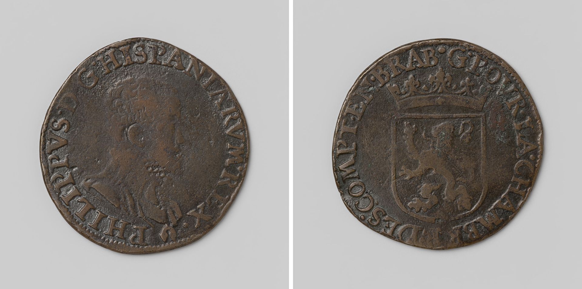 Filips II, koning van Spanje, rekenpenning van de rekenkamer van Brabant by Anonymous