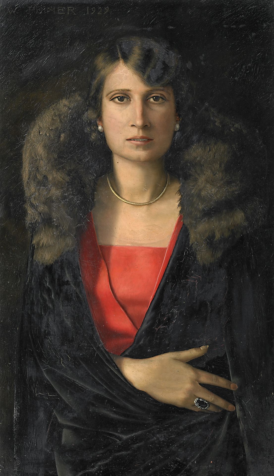 Portrait of Frau K. (Frau Krupsig) by Werner Peiner
