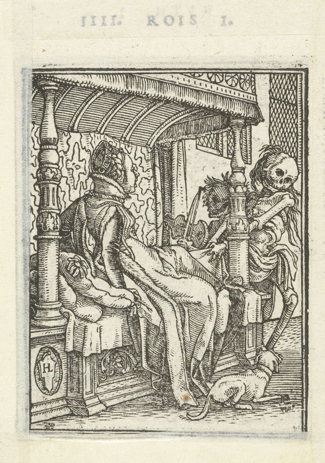 Hertogin en de Dood by Hans (II) Holbein
