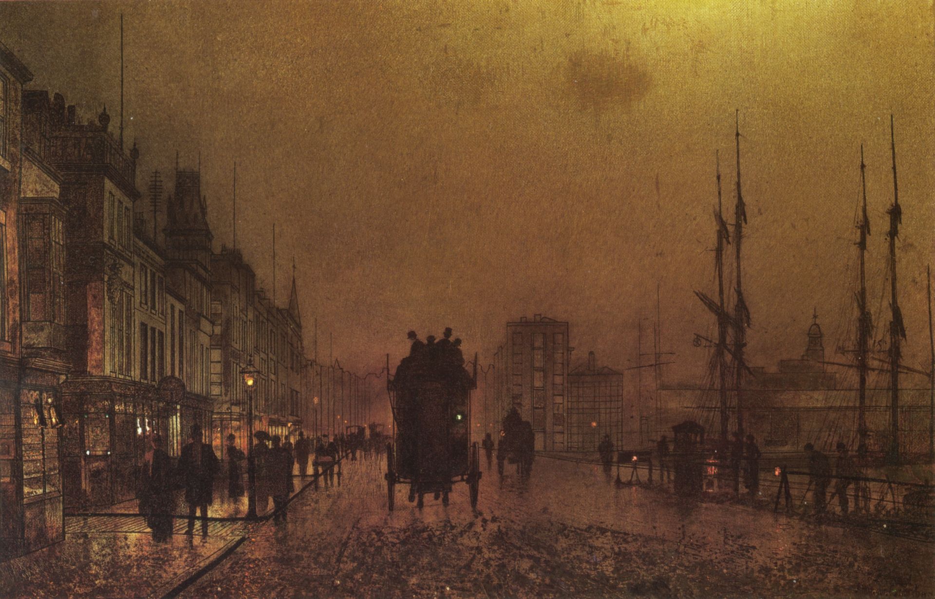 Glasgow Docks by John Atkinson Grimshaw