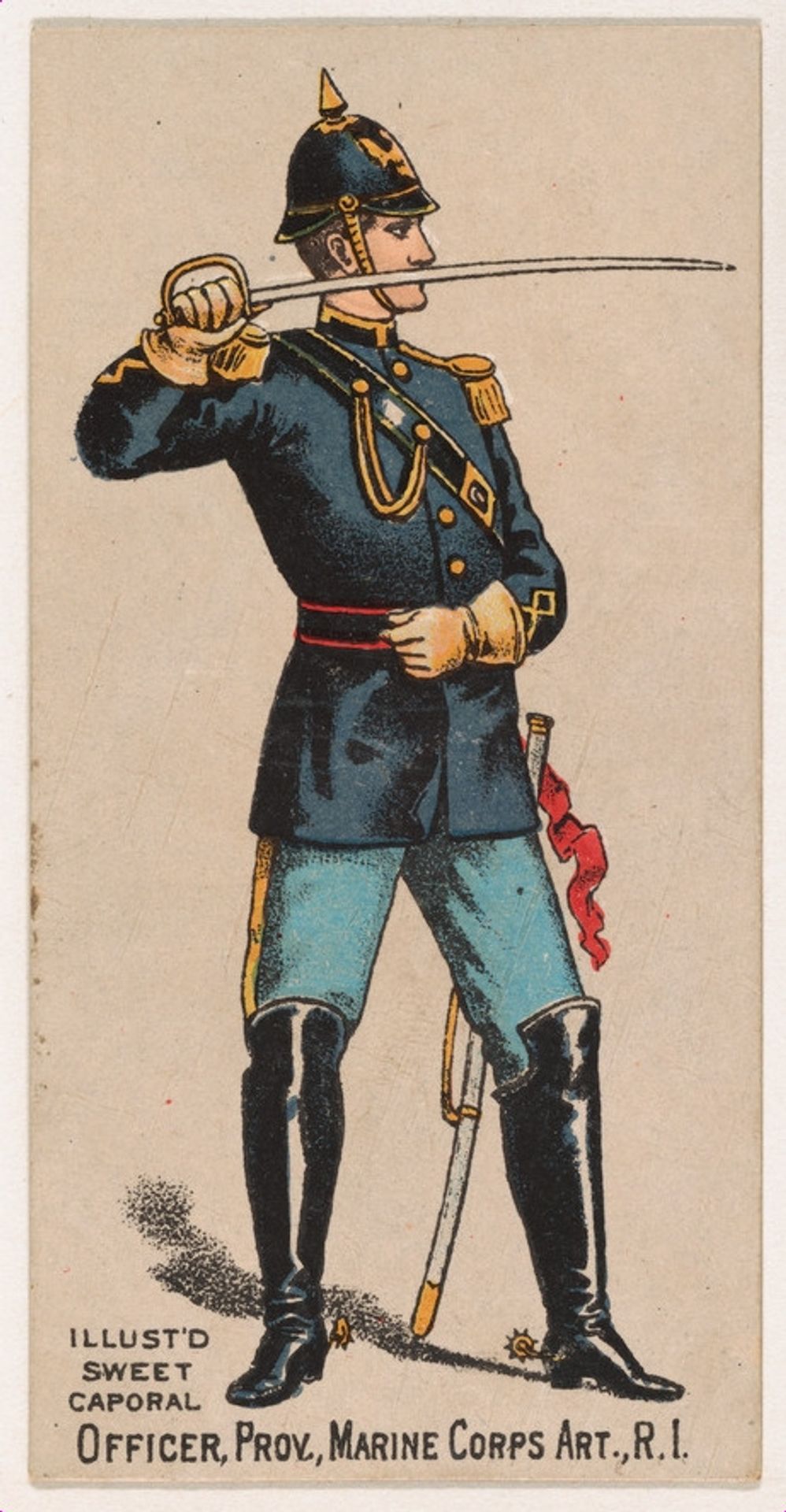 Officer, Providence Marine Corps Artillery, Rhode Island, from the Military Series (N224) issued by Kinney Tobacco Company to promote Sweet Caporal Cigarettes by Kinney Brothers Tobacco Company