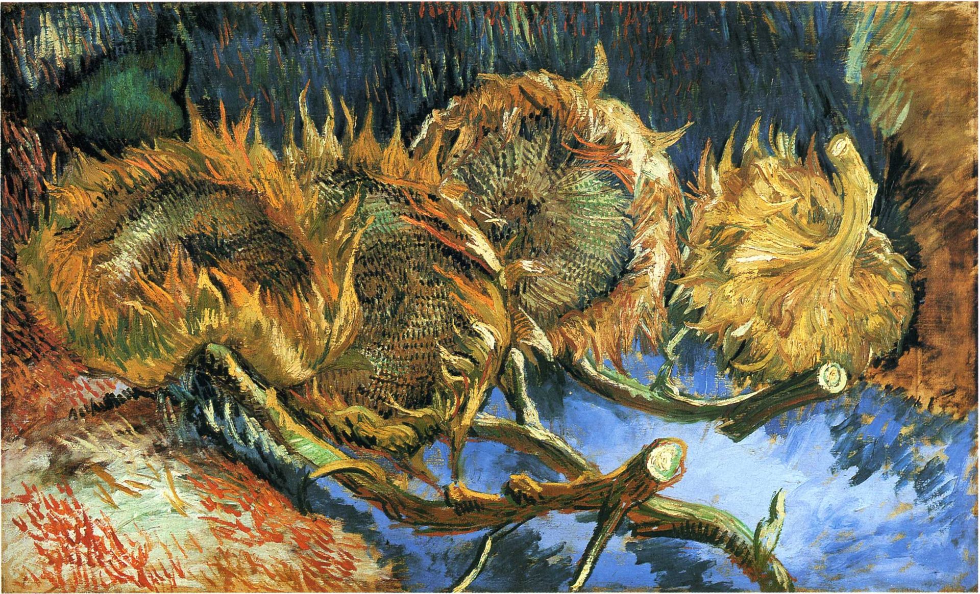Still Life with Four Sunflowers by Vincent van Gogh
