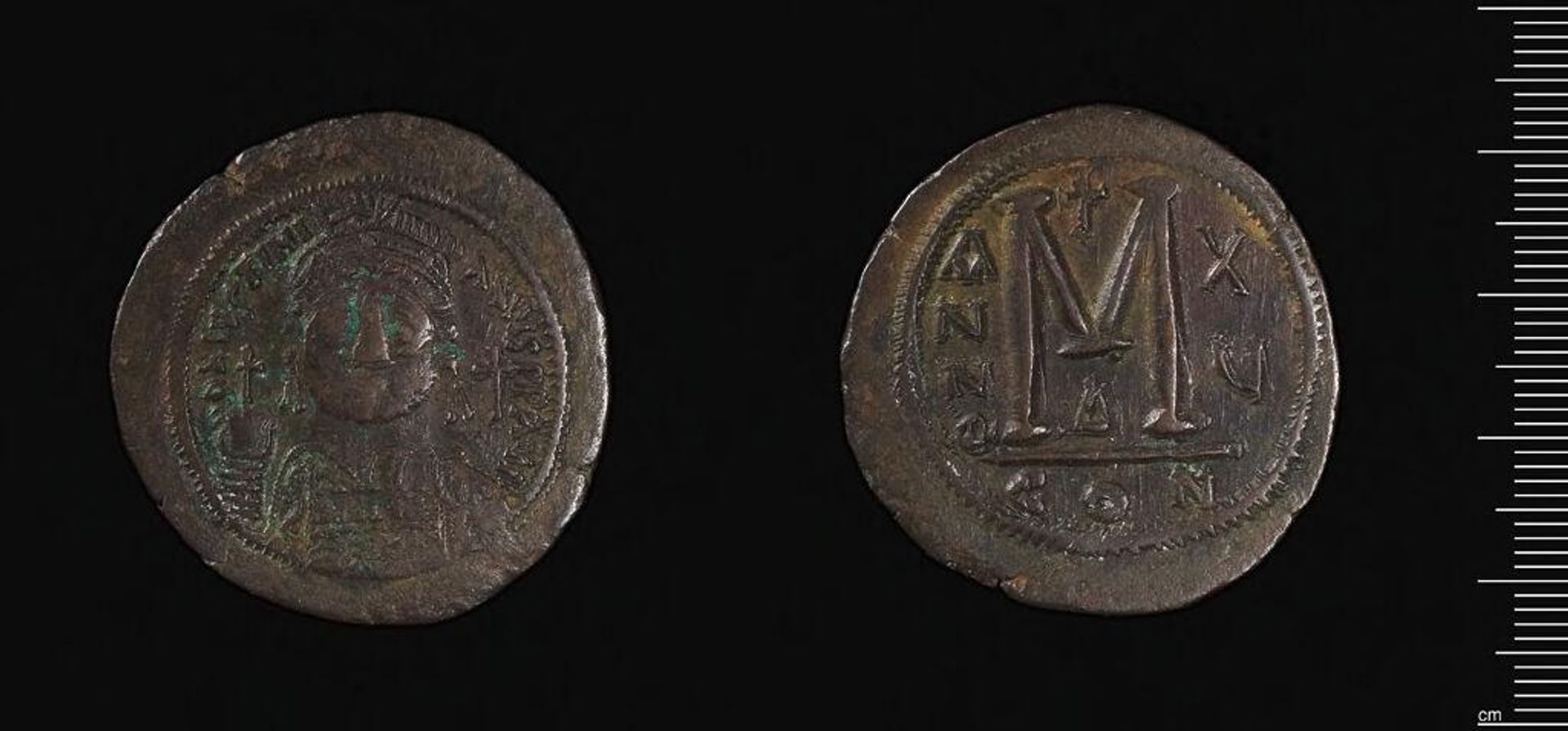 Coin of Justinian I by Justinian I