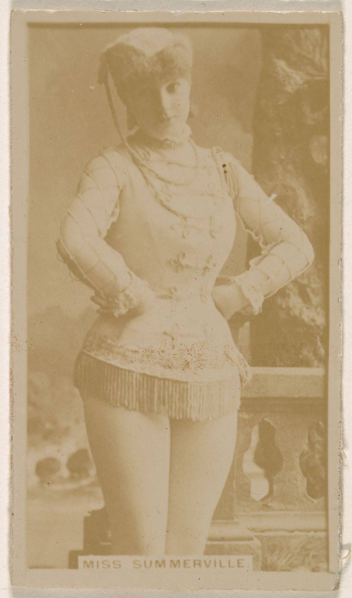 Miss Annie Summerville, from the Actresses series (N245) issued by Kinney Brothers to promote Sweet Caporal Cigarettes by Kinney Brothers Tobacco Company
