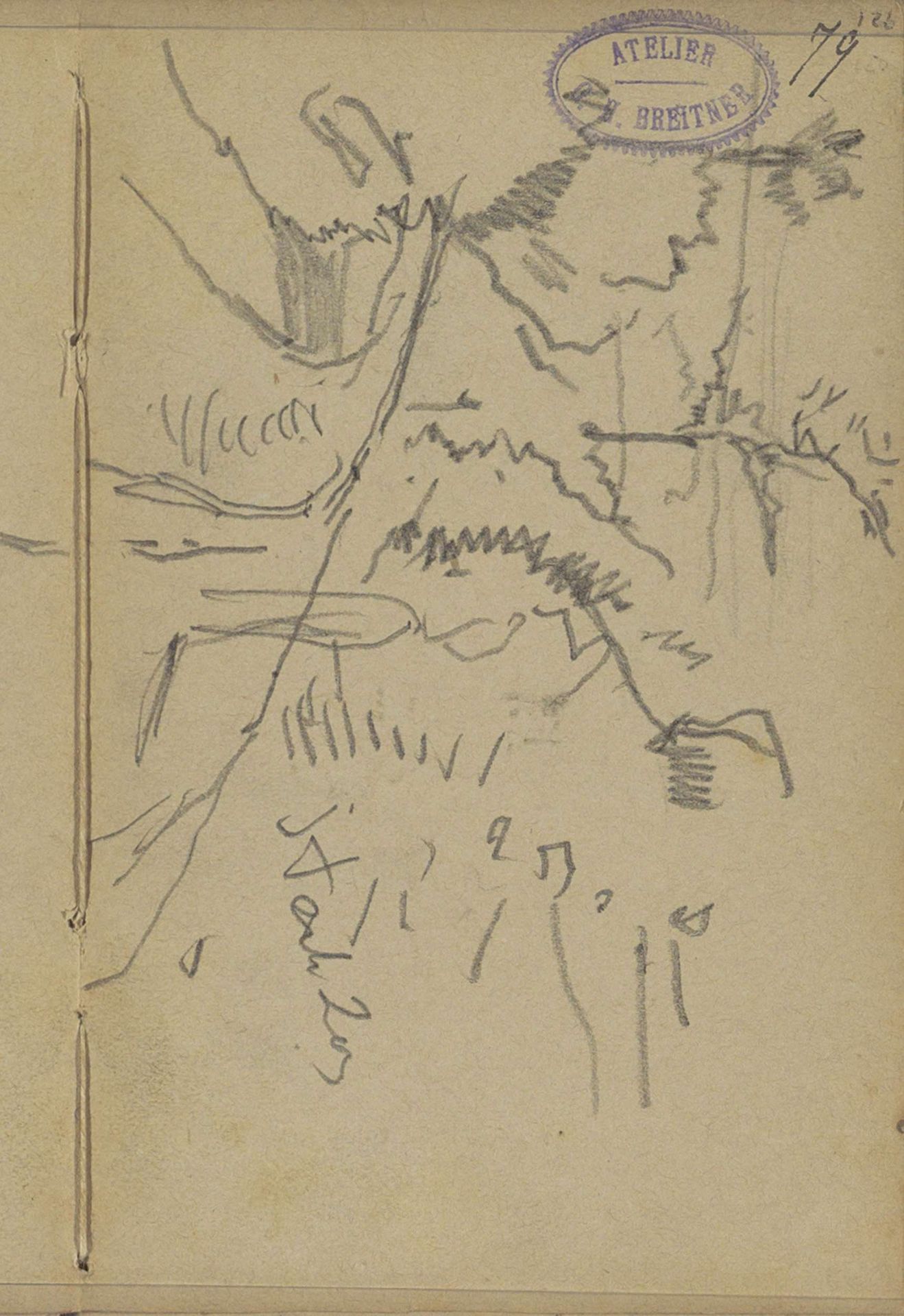 Landschap by George Hendrik Breitner