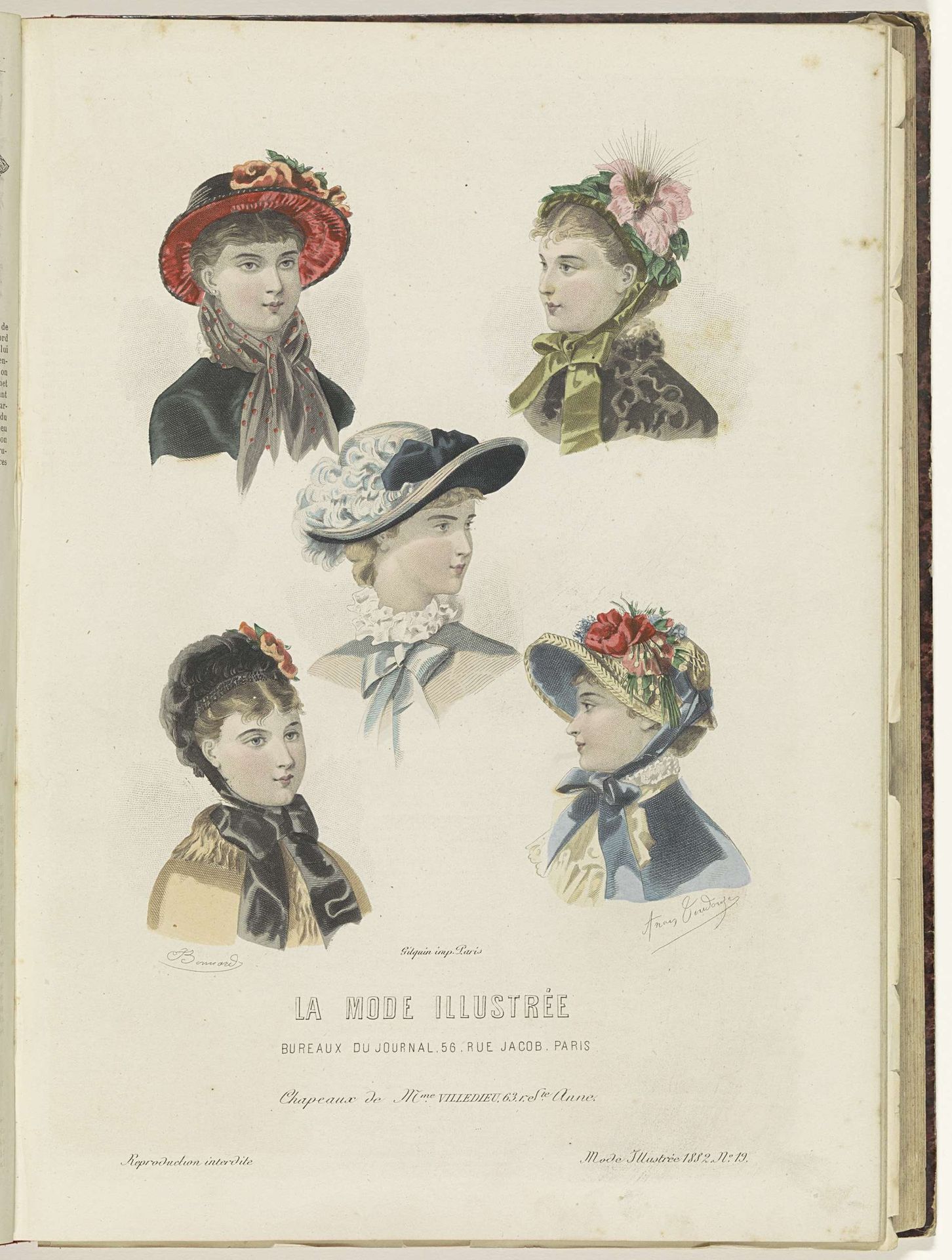 La Mode Illustrée, Journal de la Famille, 1882 by Firmin-Didot & Cie