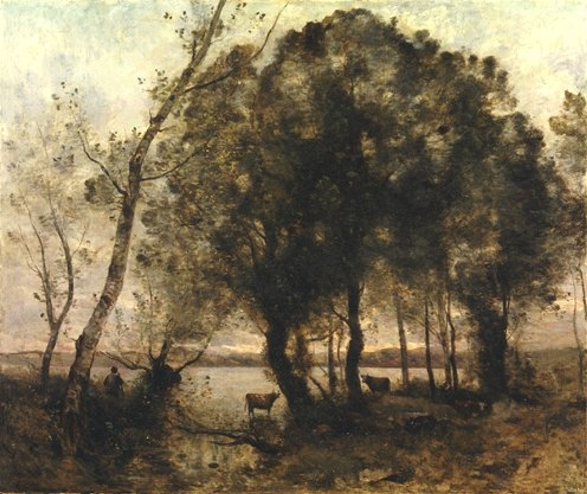 The Lake by Camille Corot