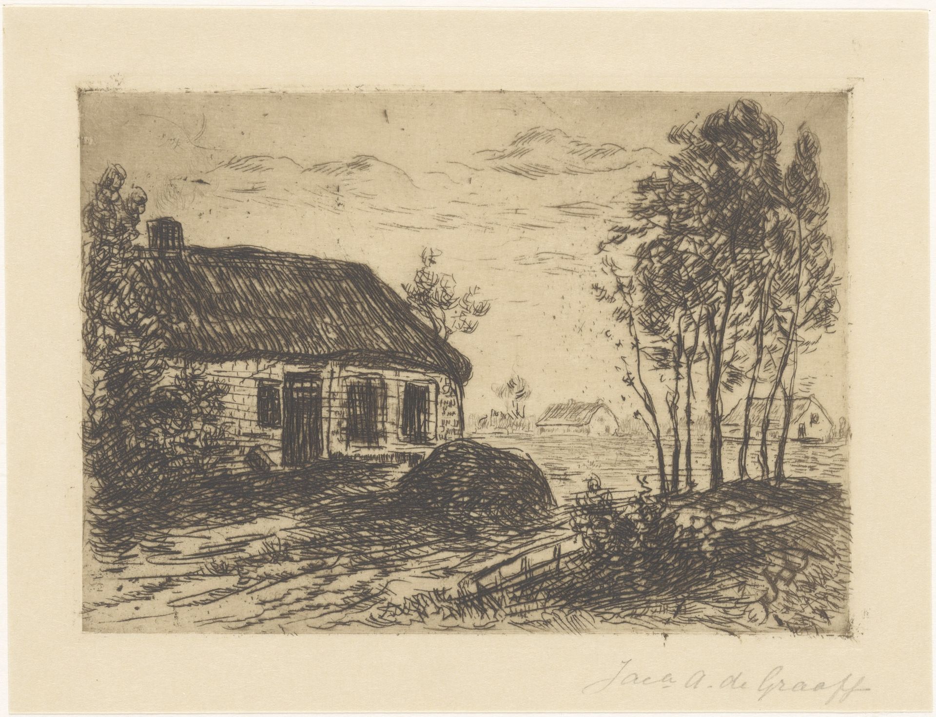 Huizen in Leende by Jacoba de Graaff