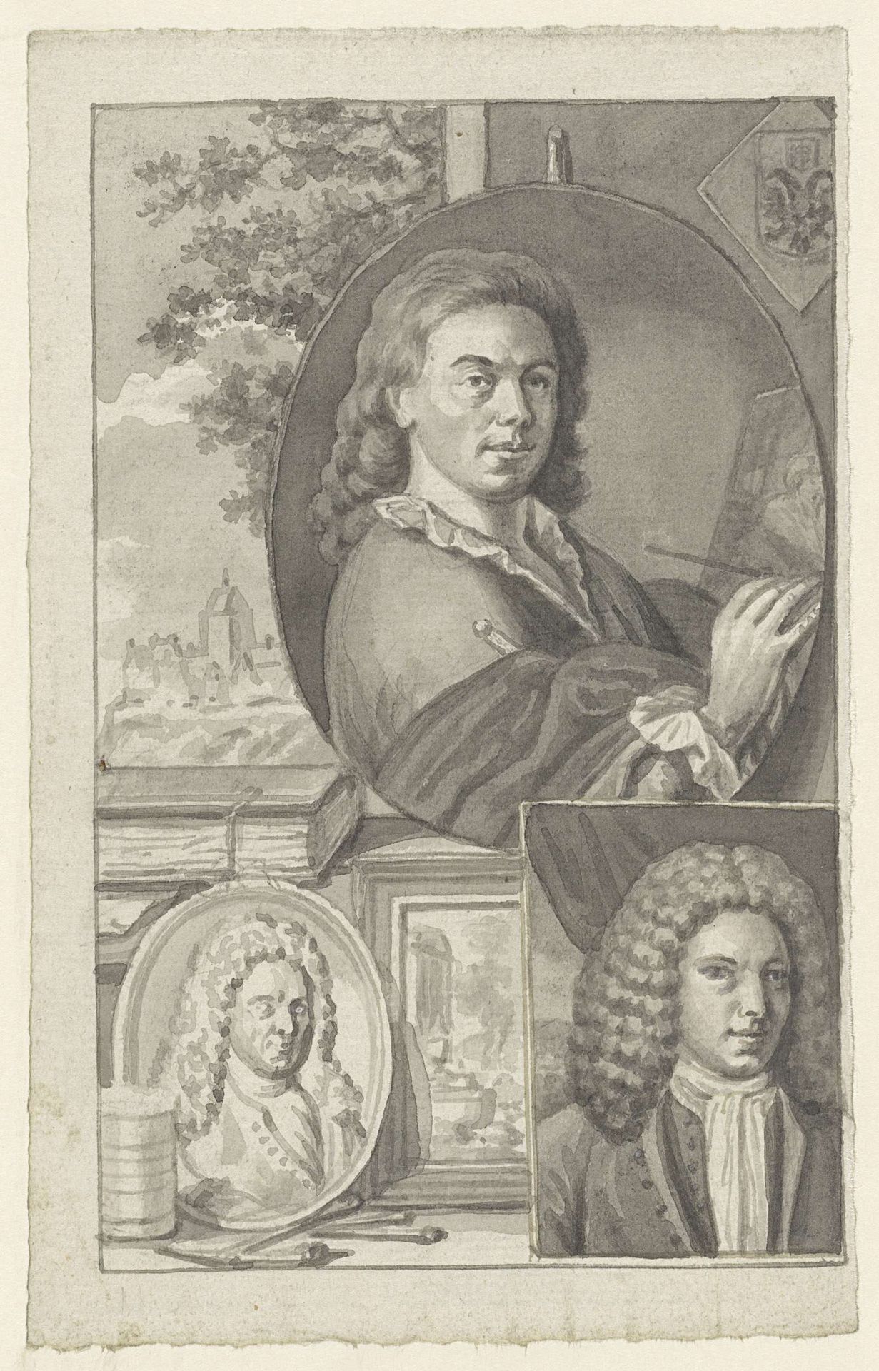 Portretten van Hendrik Soukens, Roukens en Frans van Eynden by Roeland van Eynden