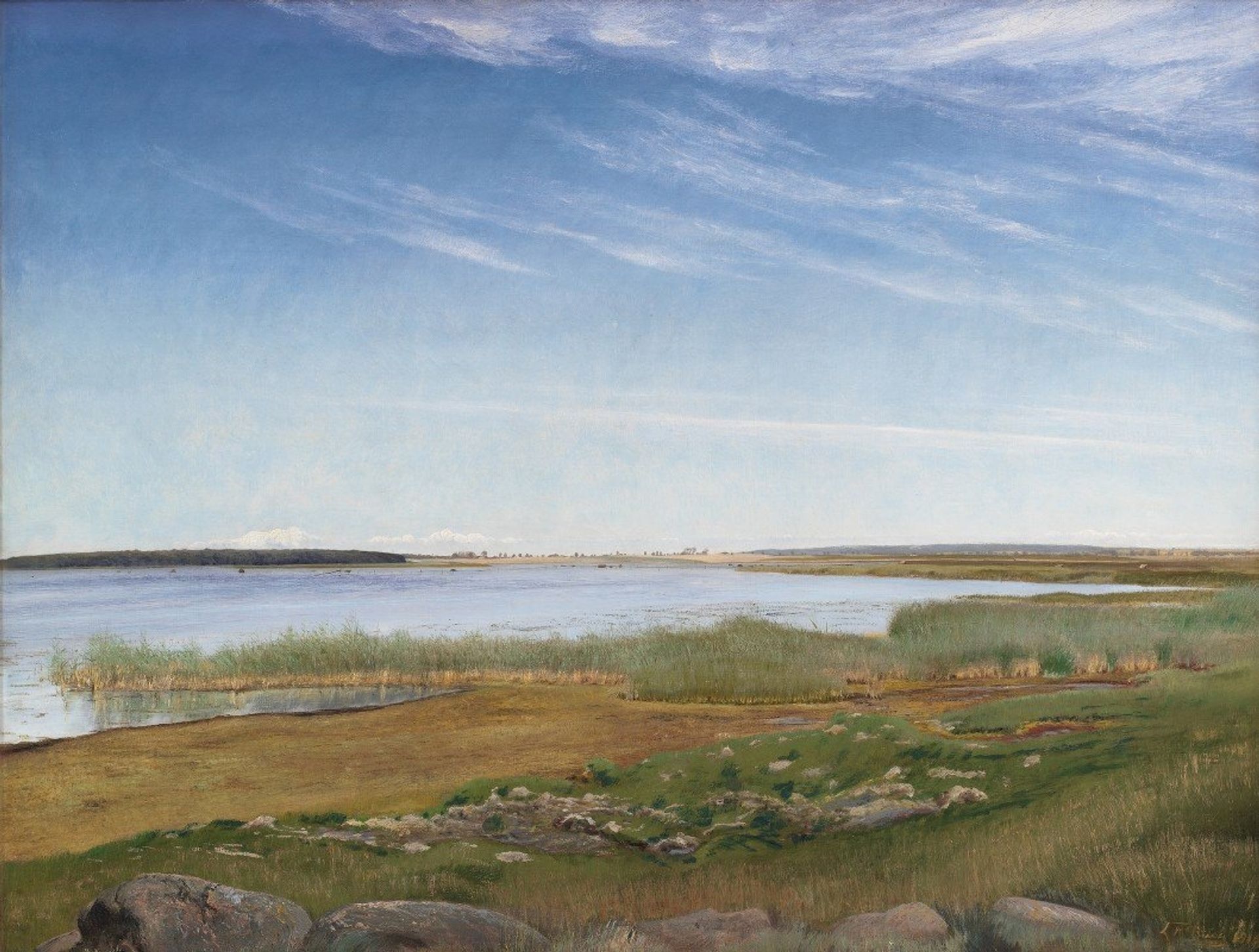 The Fjord near Karrebæksminde, Zealand by L.A. Ring