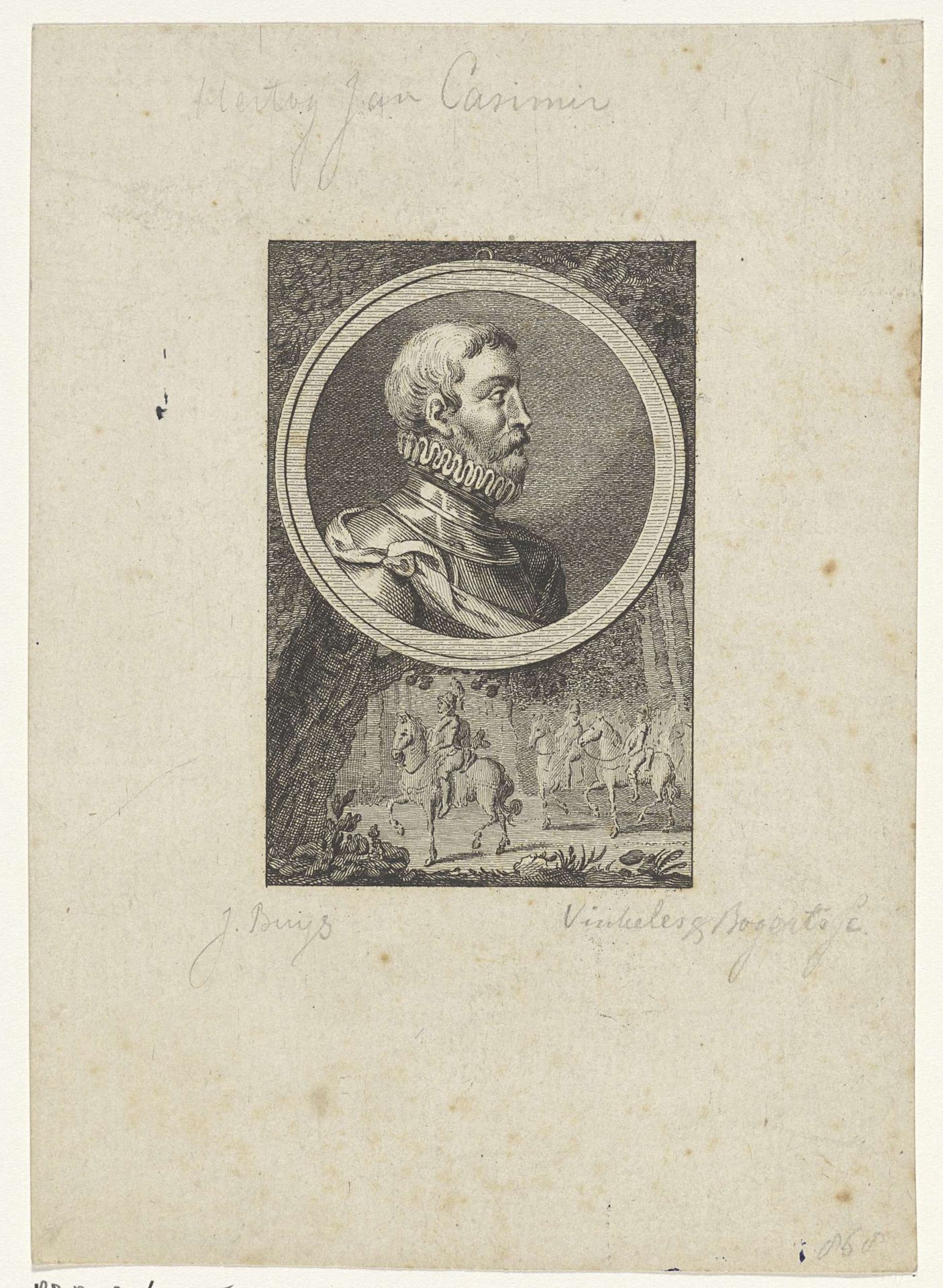 Portret van Johan Casimir, paltsgraaf aan de Rijn by Reinier Vinkeles