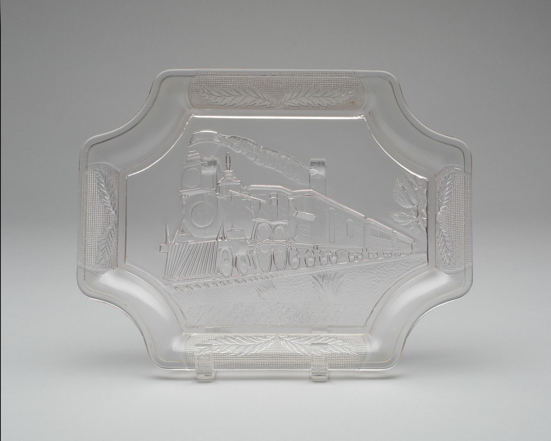 "Train" platter by Anonymous