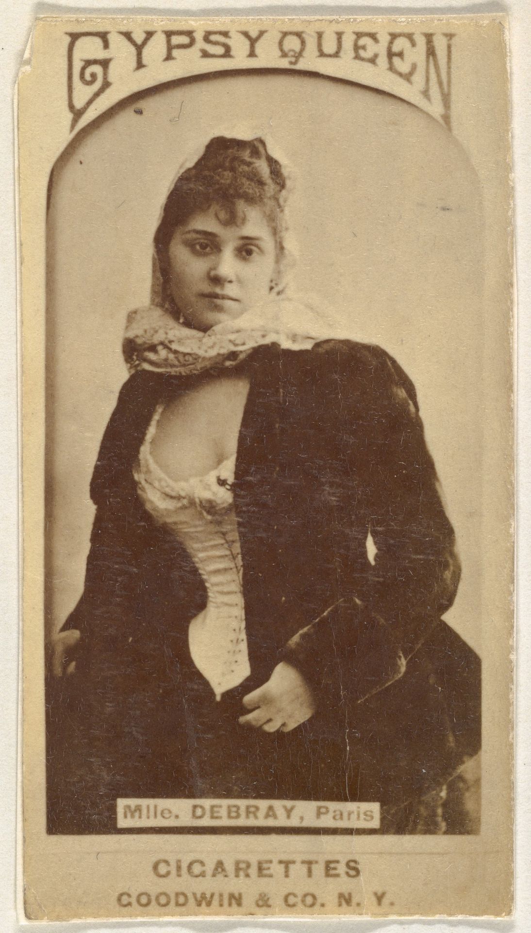 Mlle. Debray, Paris, from the Actors and Actresses series (N171) for Gypsy Queen Cigarettes by Goodwin & Company