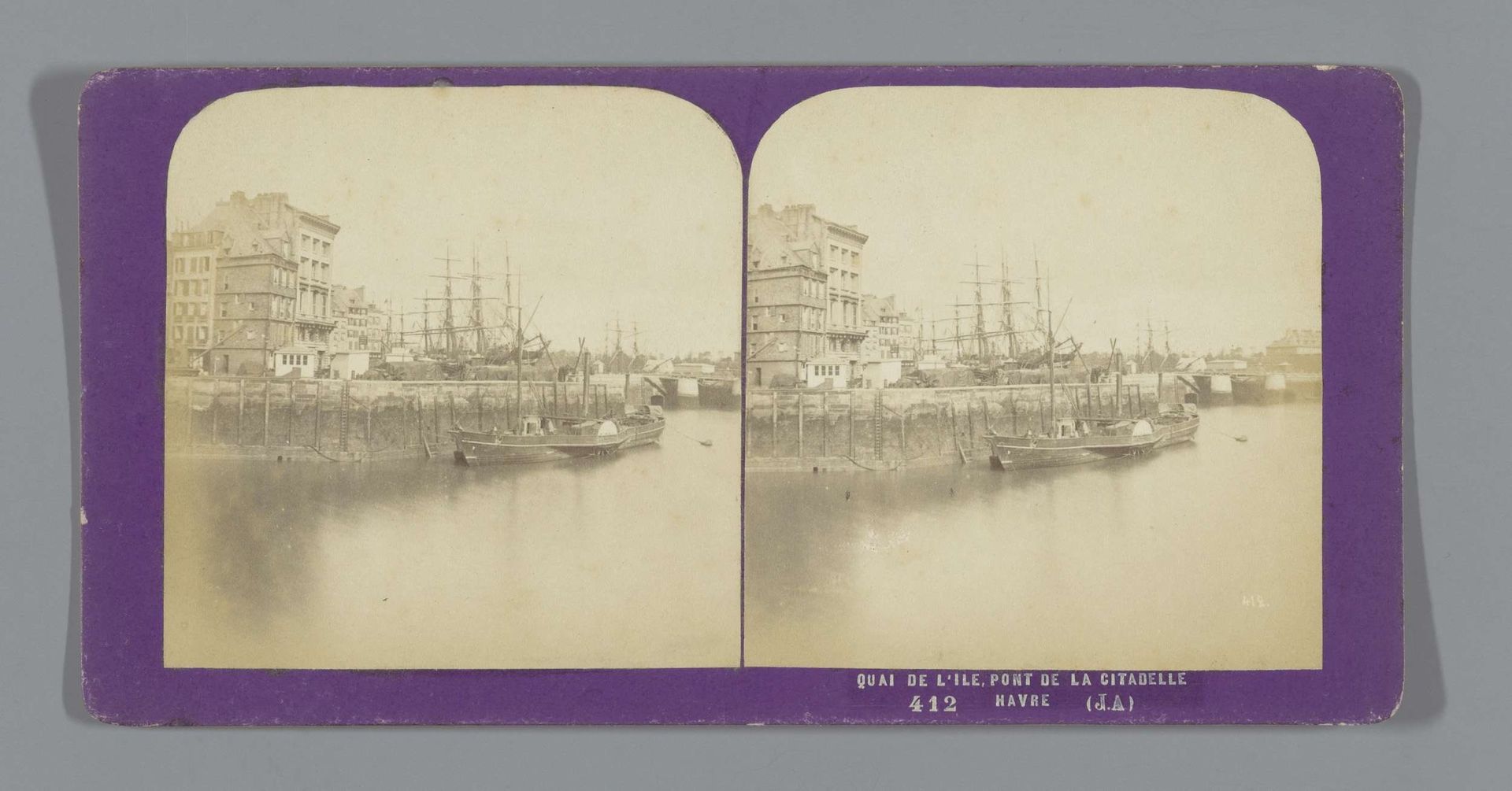 Schepen in de haven van Le Havre by Jean Andrieu