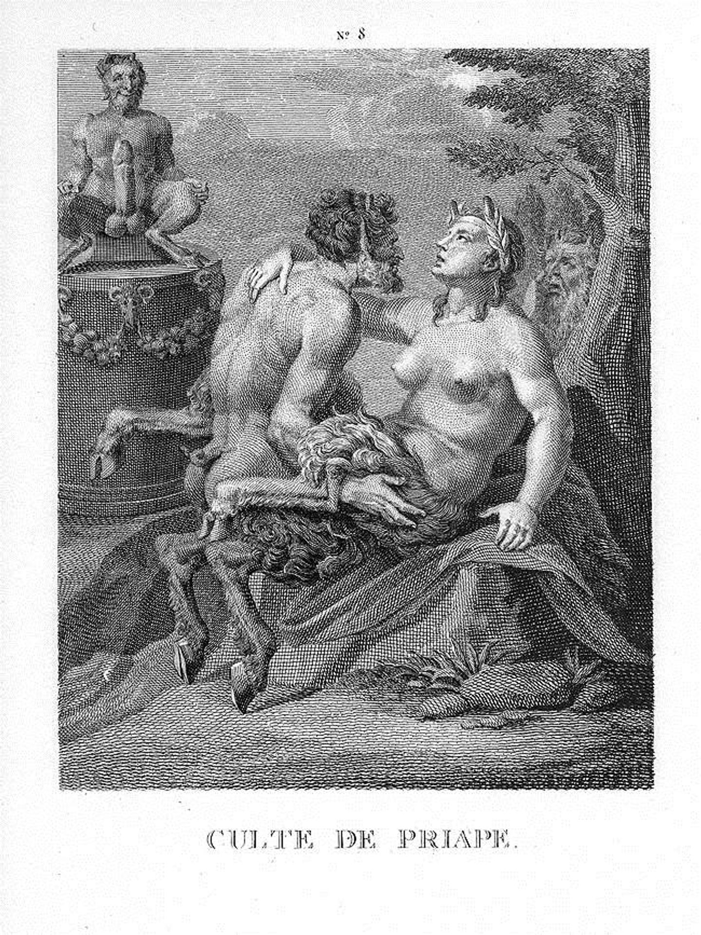 Religion of Priapus by Agostino Carracci