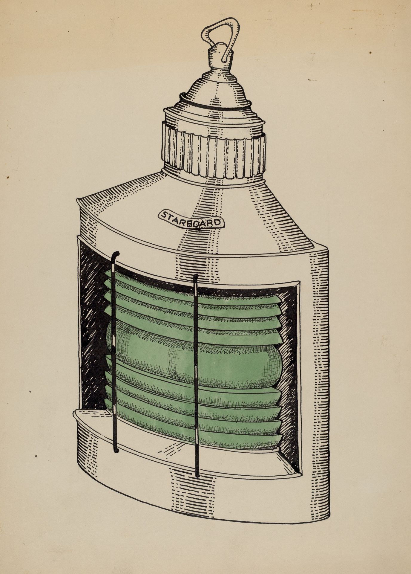 Ship Lantern by Florence Huston