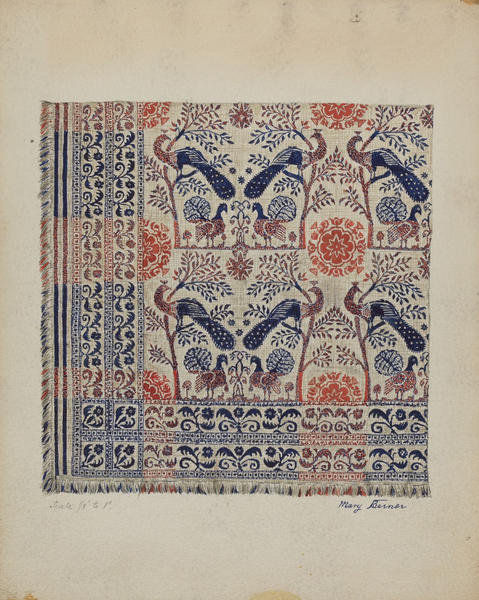Woven Coverlet by Mary Berner