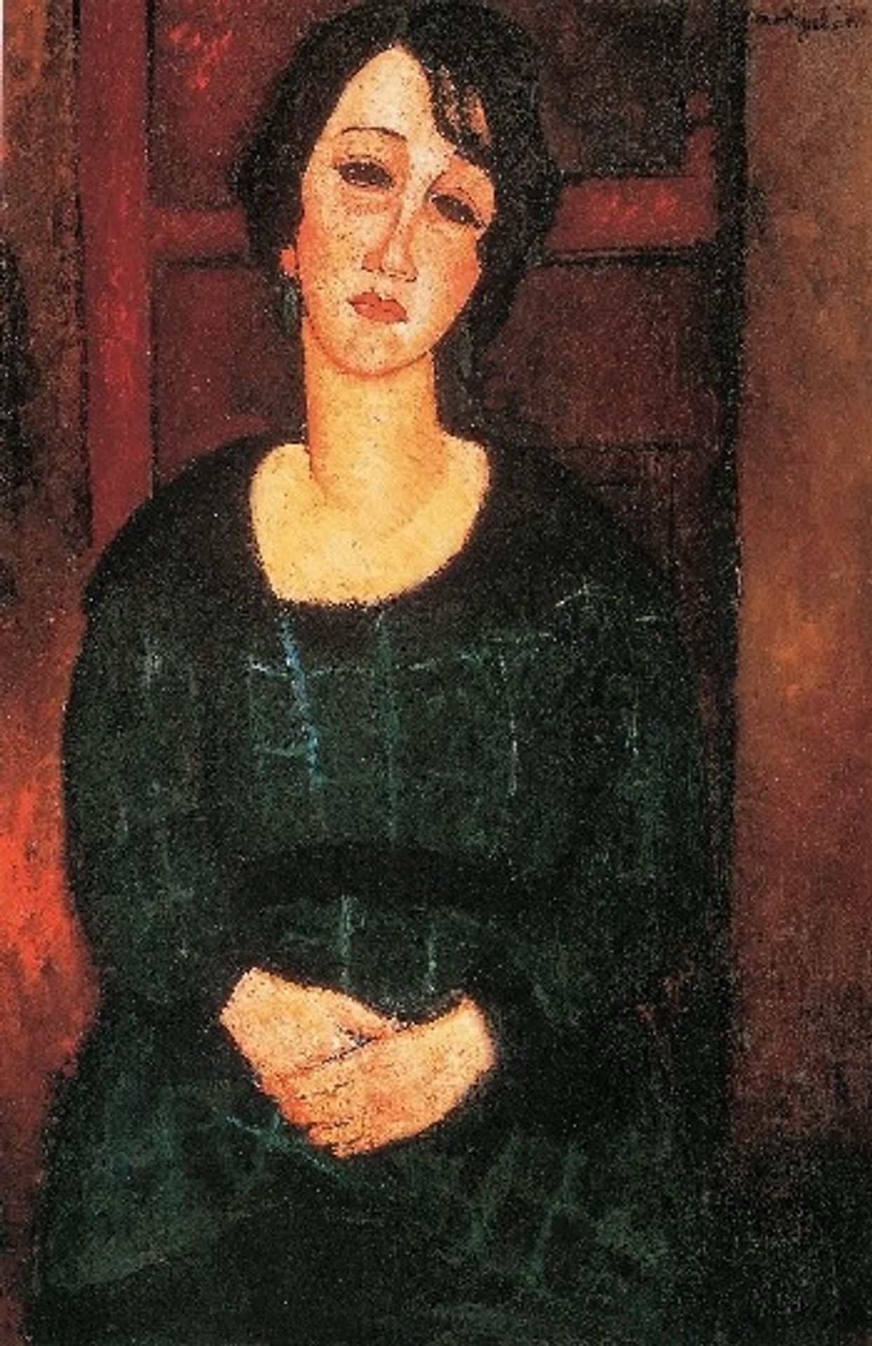 Woman with Scottish Dress by Amedeo Modigliani