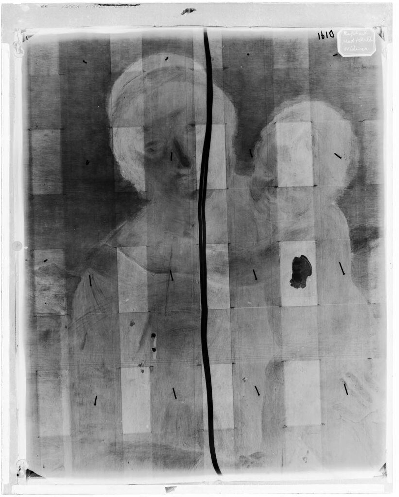 X-radiograph(s) of "Madonna and Child" by Artist of original: Raphael