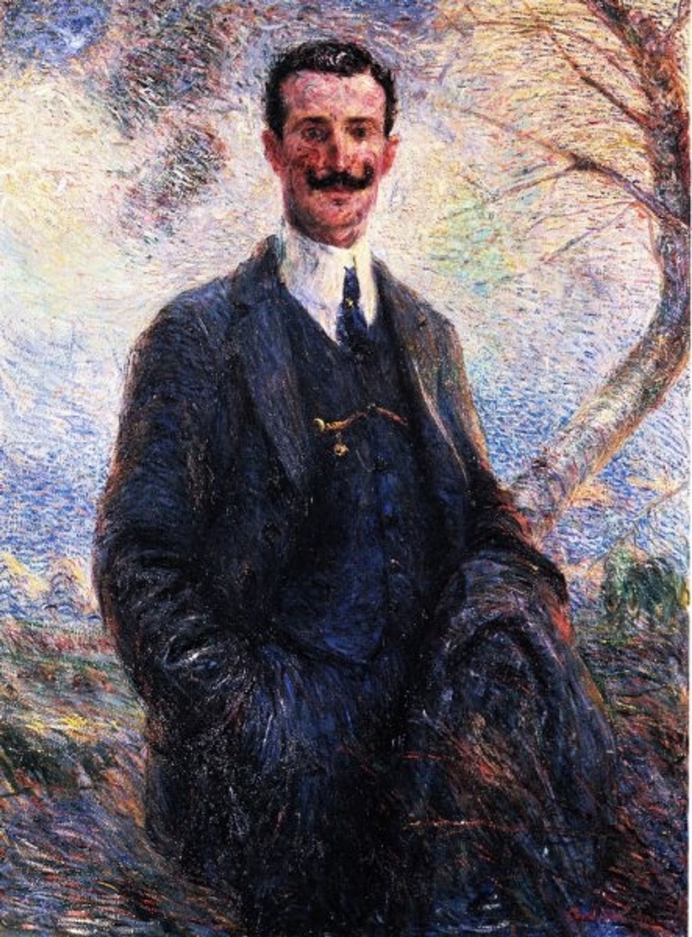 Autunno. Ritratto di Emilio Colombo by Carlo Carra