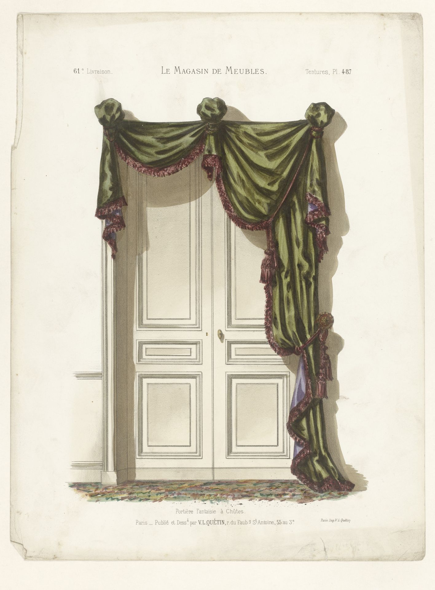 Venster met gordijnen by Anonymous