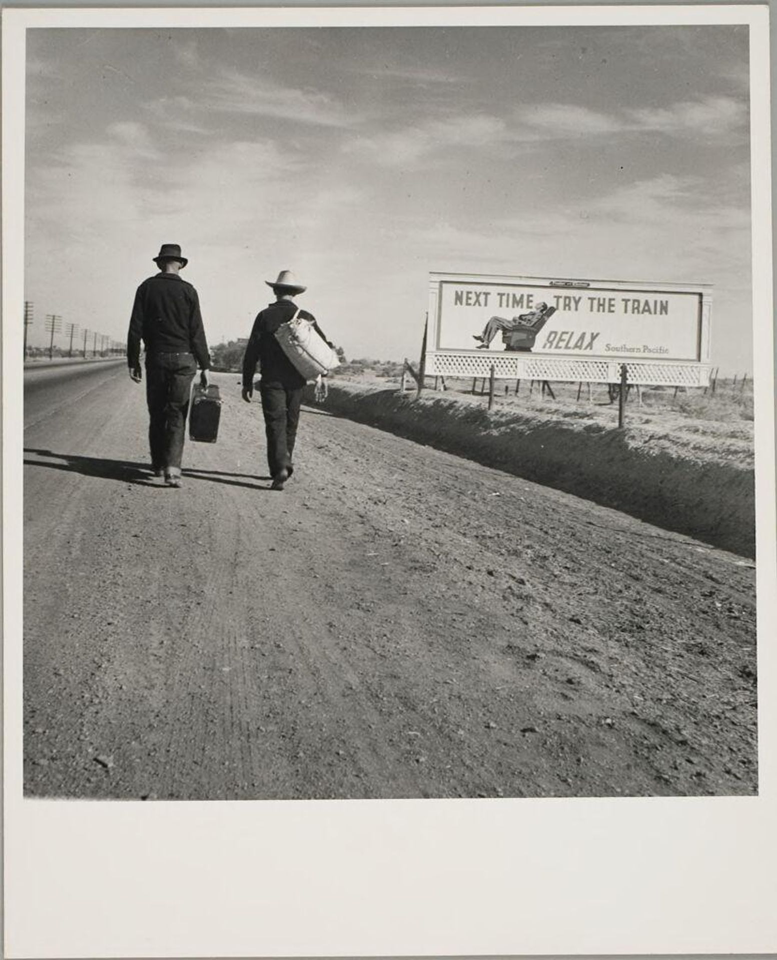 On the Road Toward Los Angeles, California, March 1937. by Dorothea Lange
