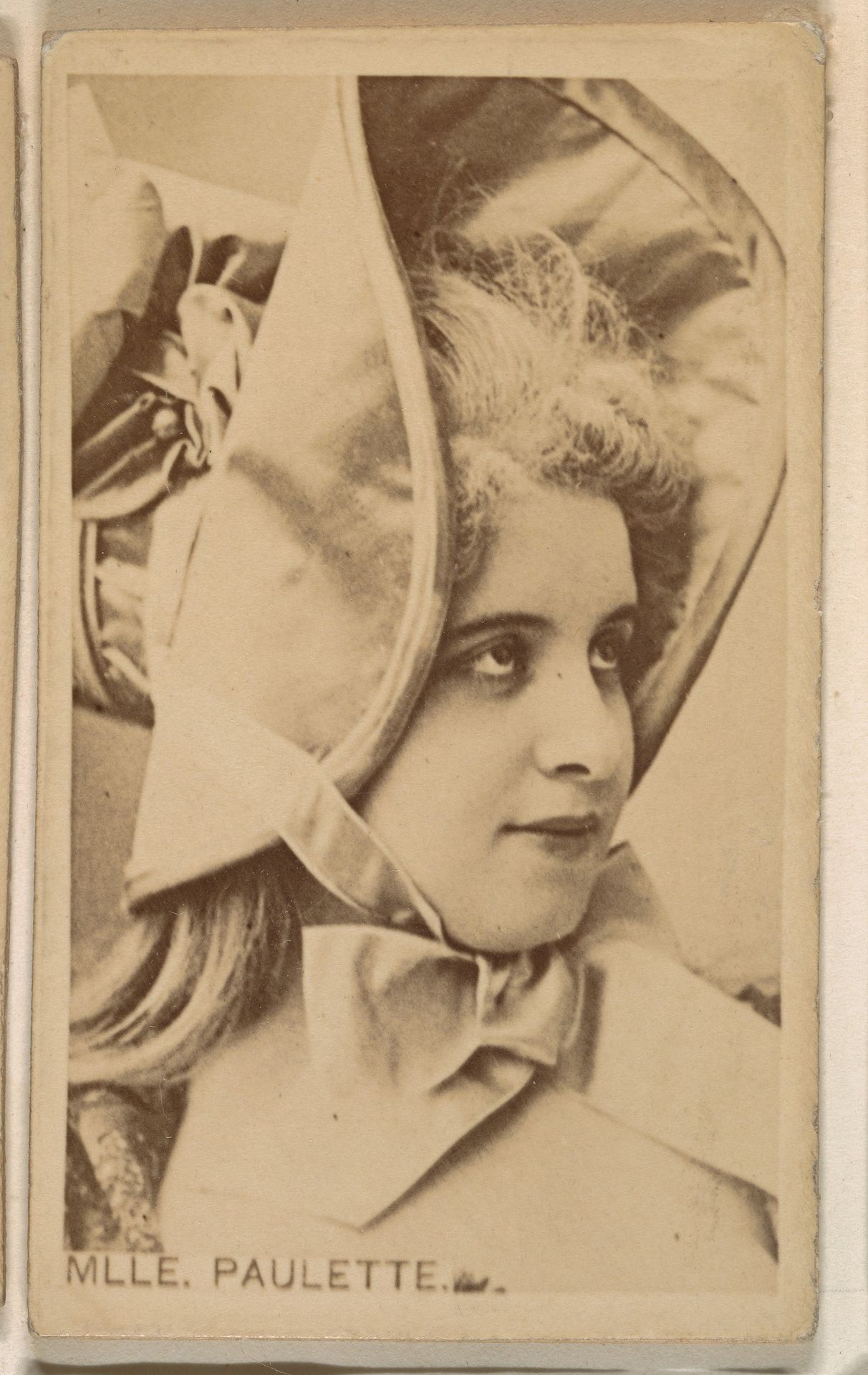 Mlle. Paulette, from the Actresses series (N246), Type 1, issued by Kinney Brothers to promote Sporting Extra Cigarettes by Kinney Brothers Tobacco Company