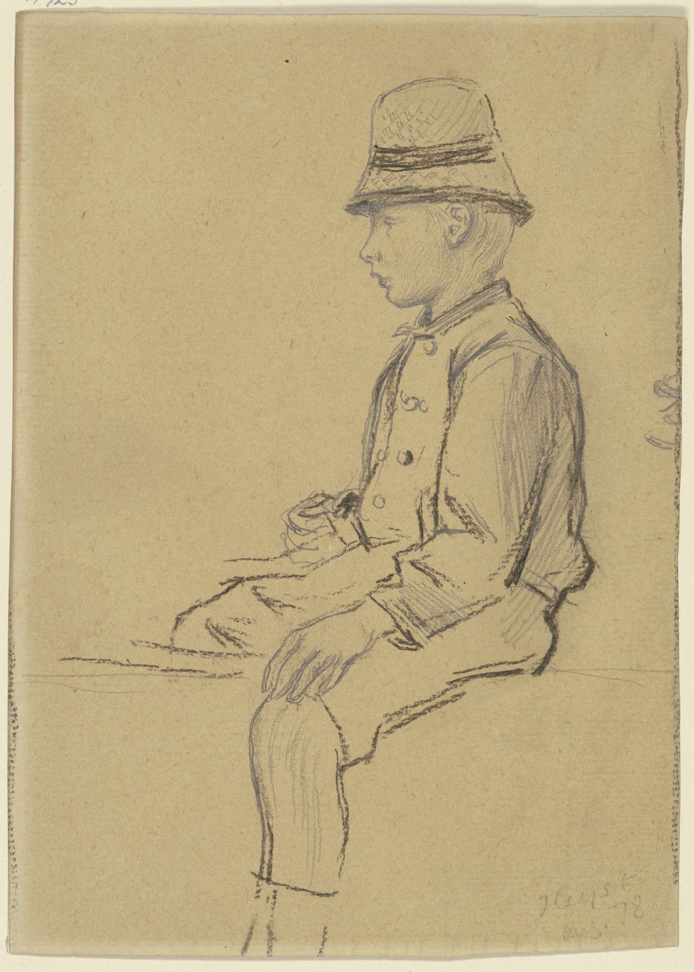 Studie für den _Eselreiter in den Dünen_ by Otto Scholderer