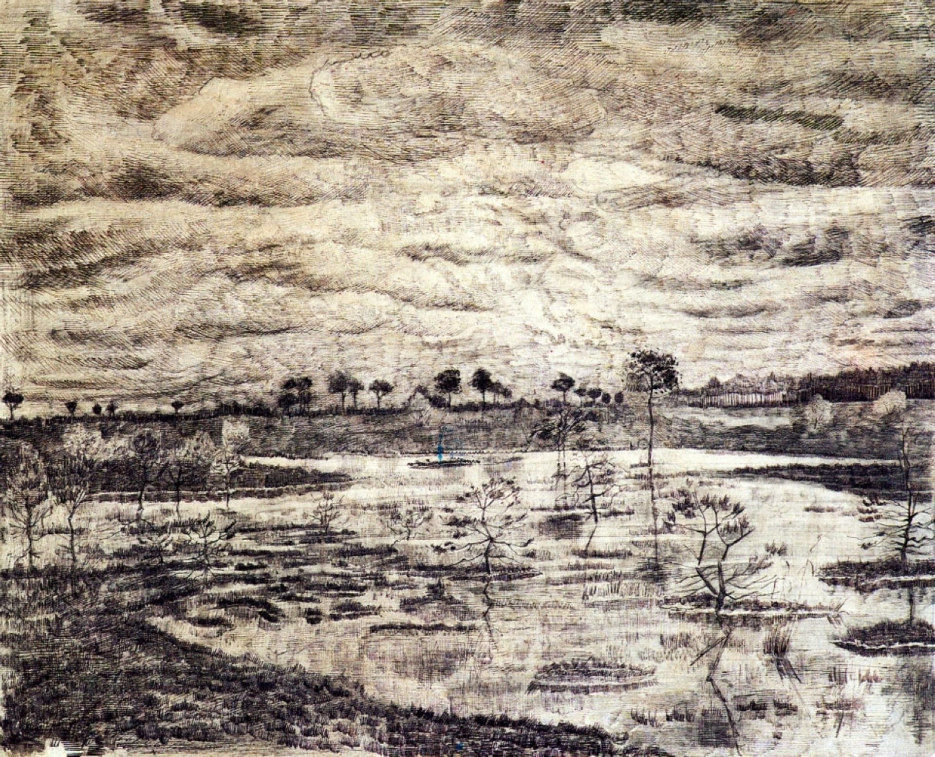 A Marsh by Vincent van Gogh