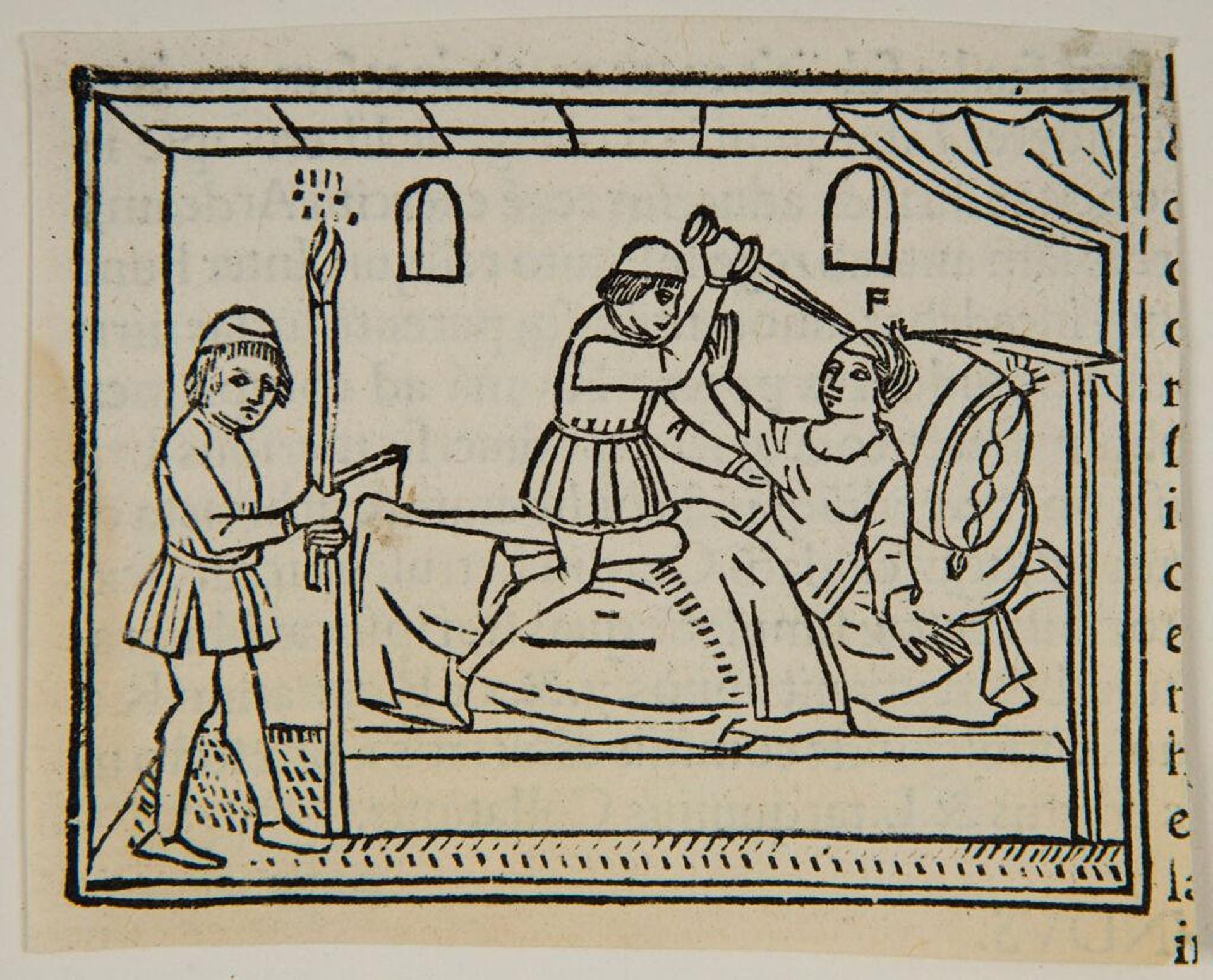 Book I.58.  Sextus Tarquinius rapes Lucretia {Primae Decadis Liber Primus p. XI} by Anonymous