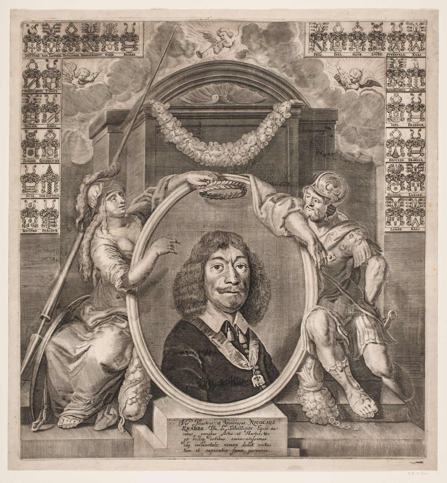 Niels Krabbe. Fra ligprædiken by Albert Haelwegh