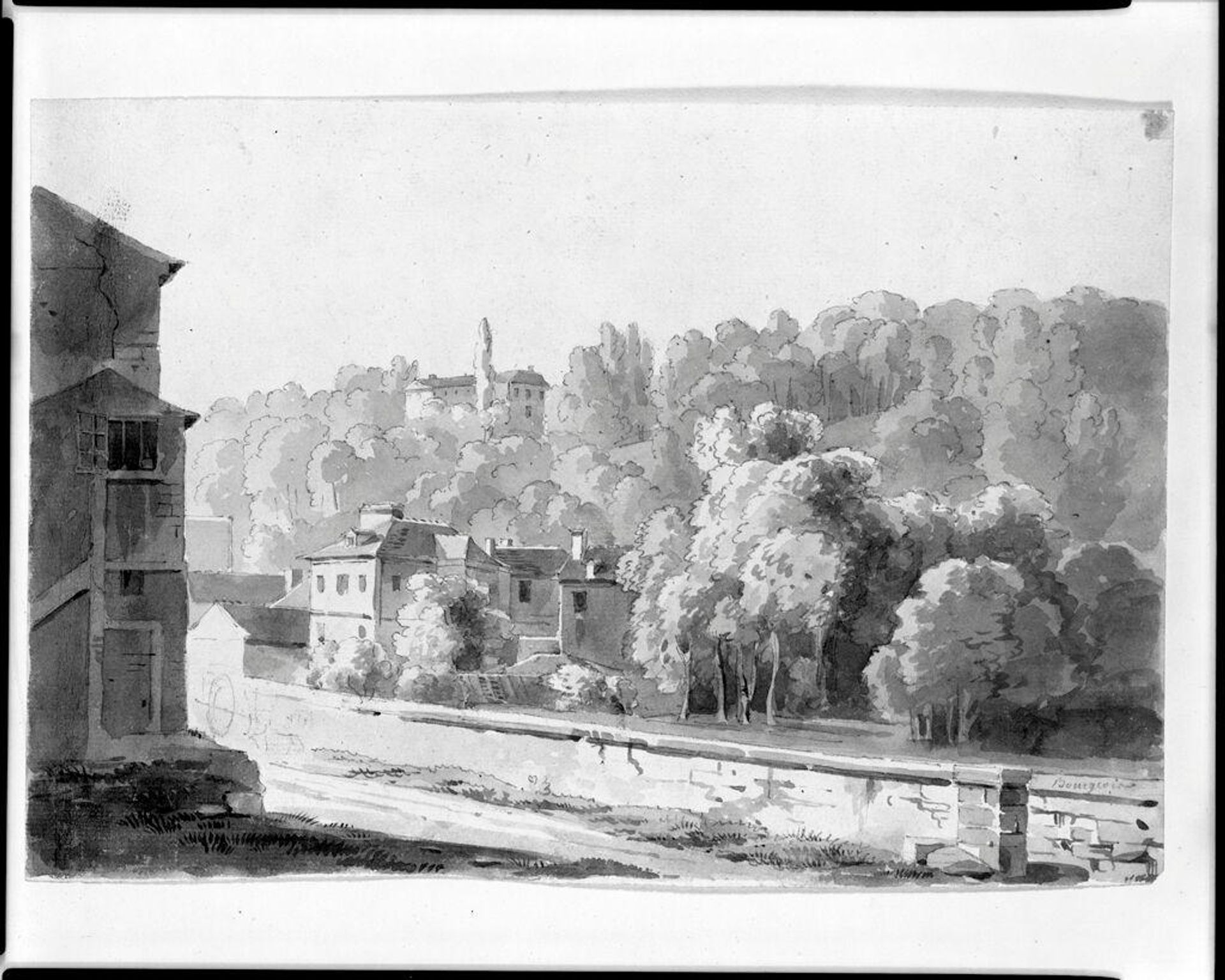 View of an Italian Town by Florent-FidÃ¨le-Constant Bourgeois du Castelet