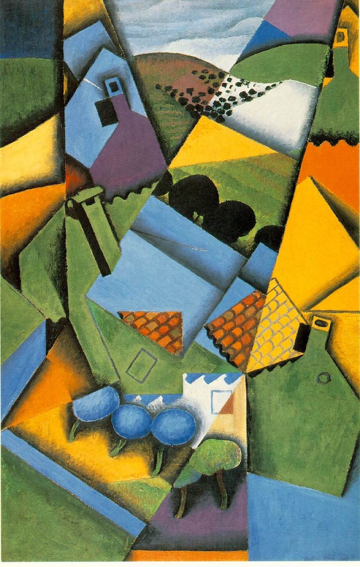 Landscape with House at Ceret by Juan Gris
