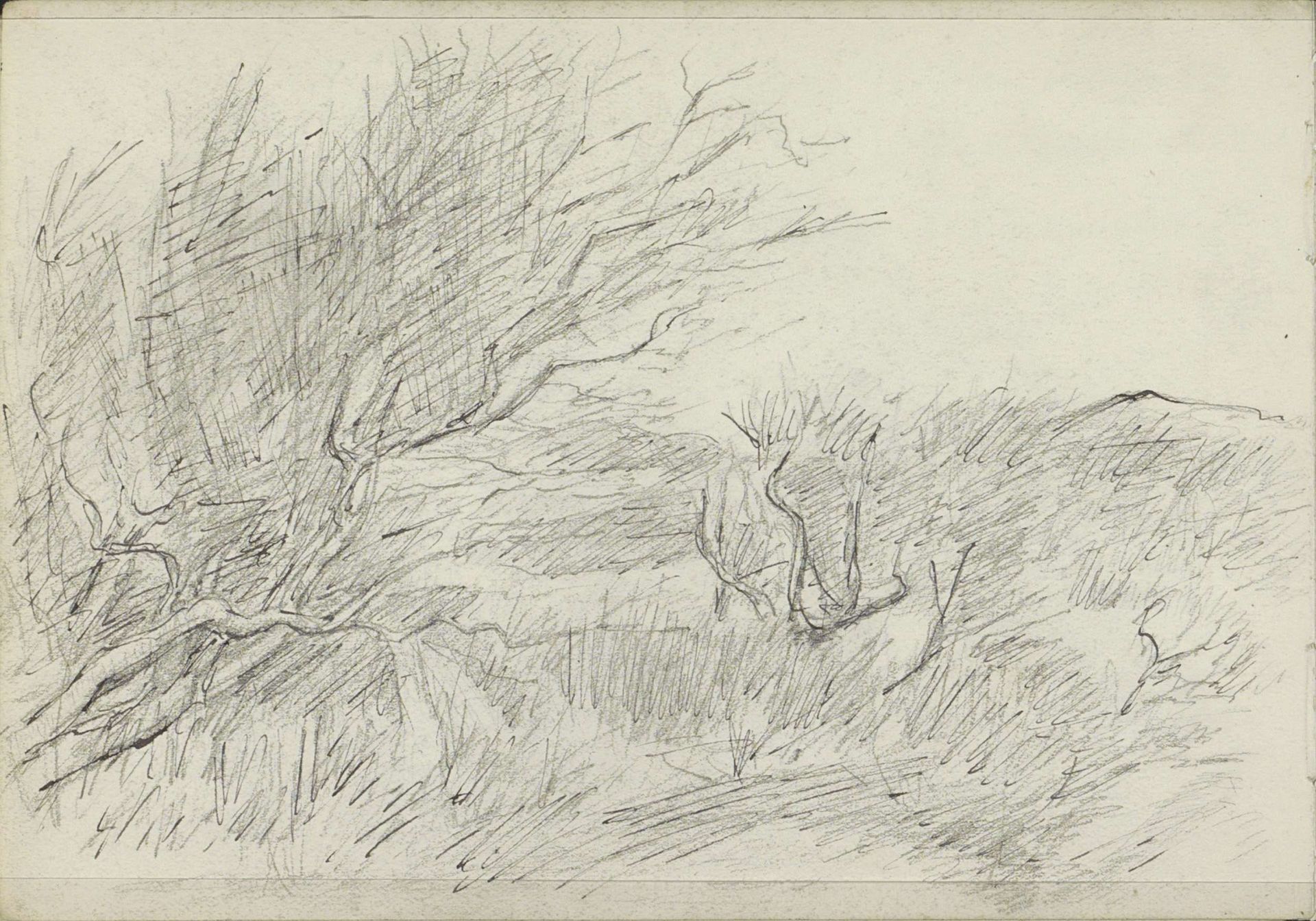 Landschap met bomen en struiken by Jozef Israëls