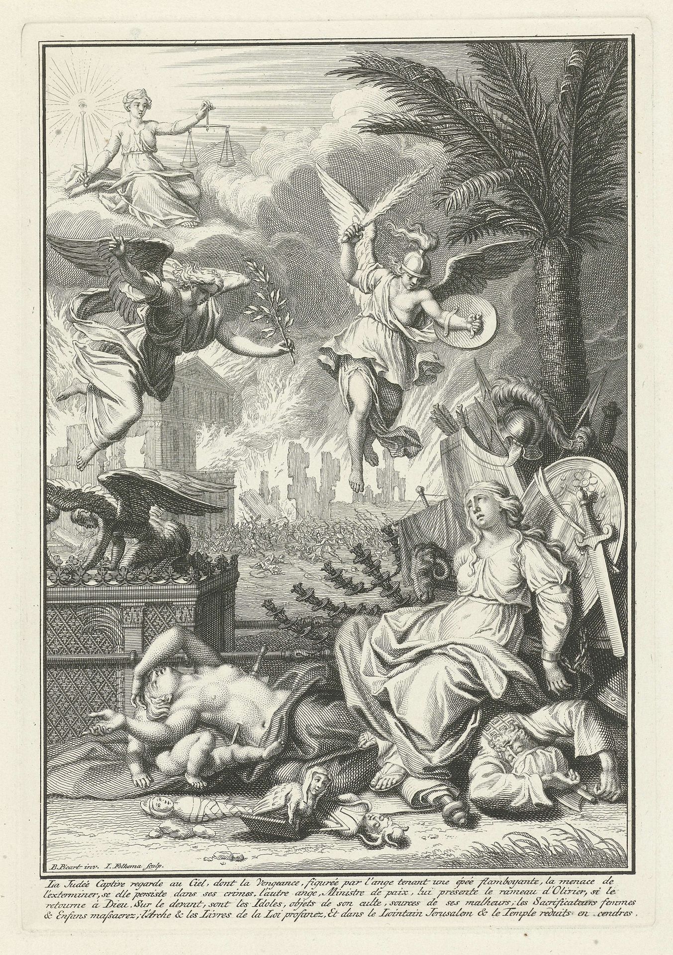 Allegorie op de verwoesting van Jeruzalem by Jacob Folkema