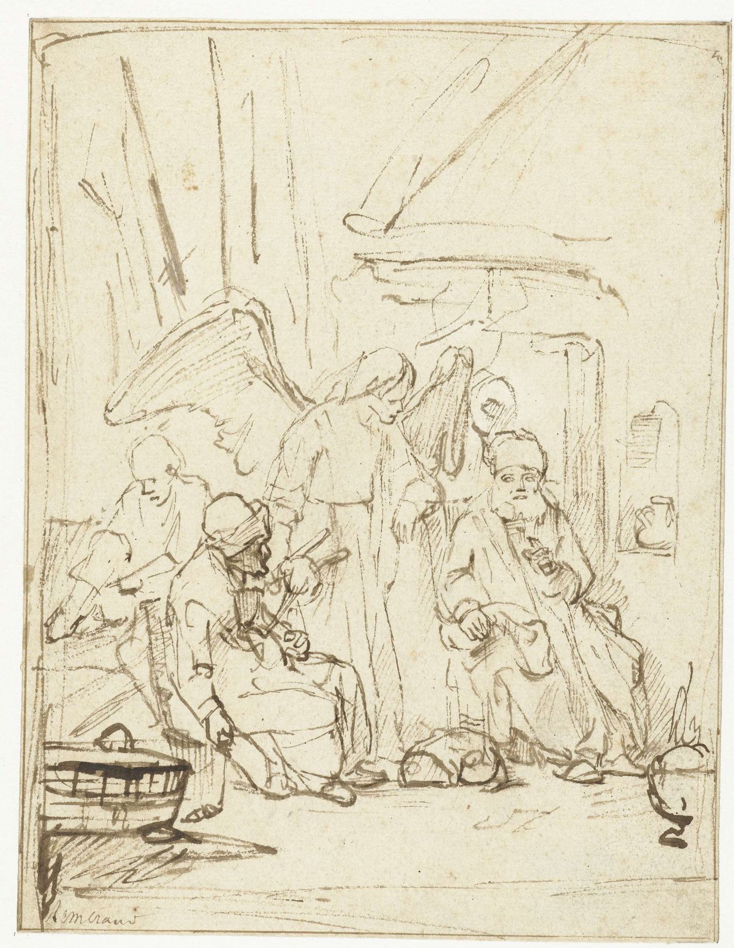 The Archangel Raphael in the House of Tobit by Rembrandt van Rijn