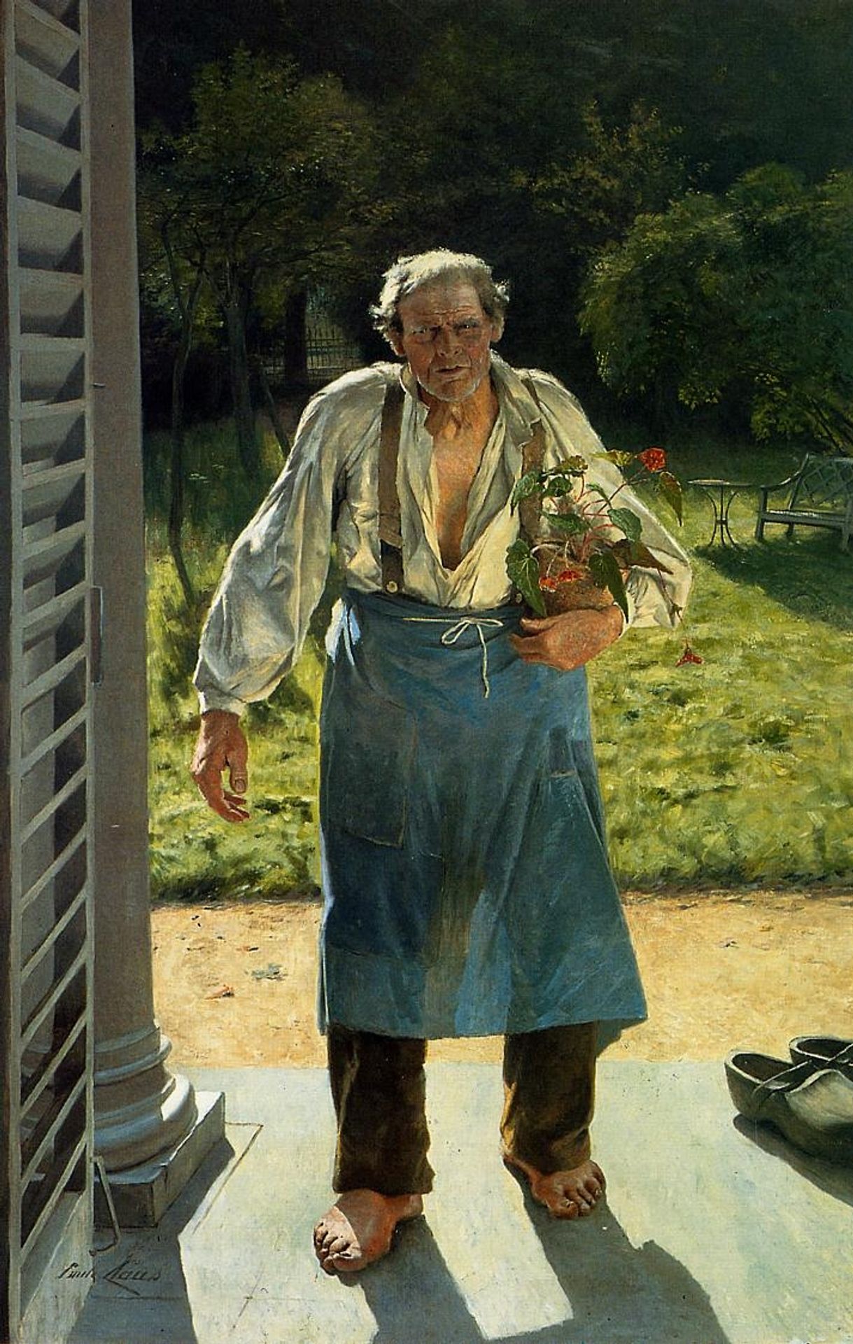 The Old Gardener by Emile Claus