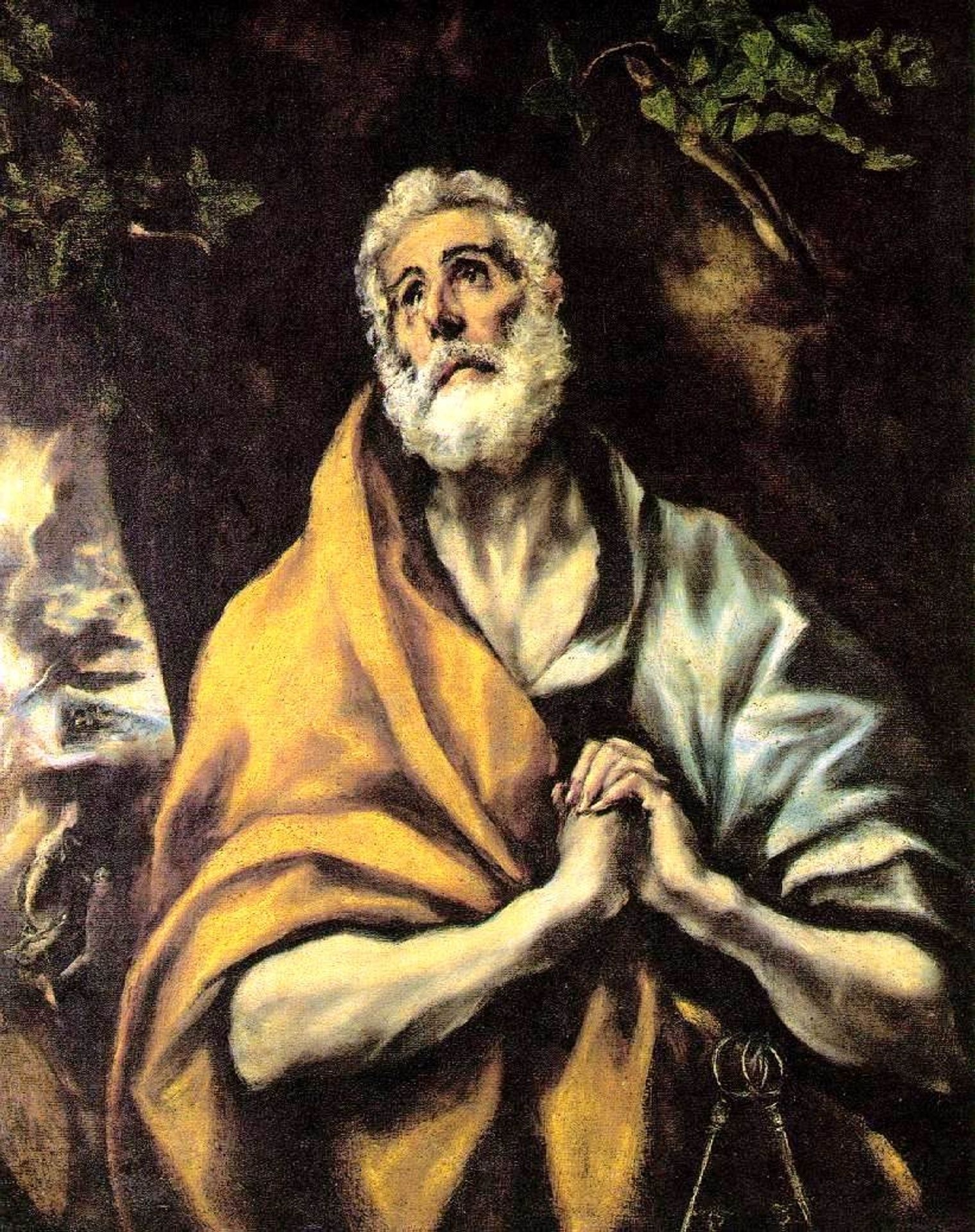The Repentant Peter by El Greco (Domenikos Theotokopoulos)