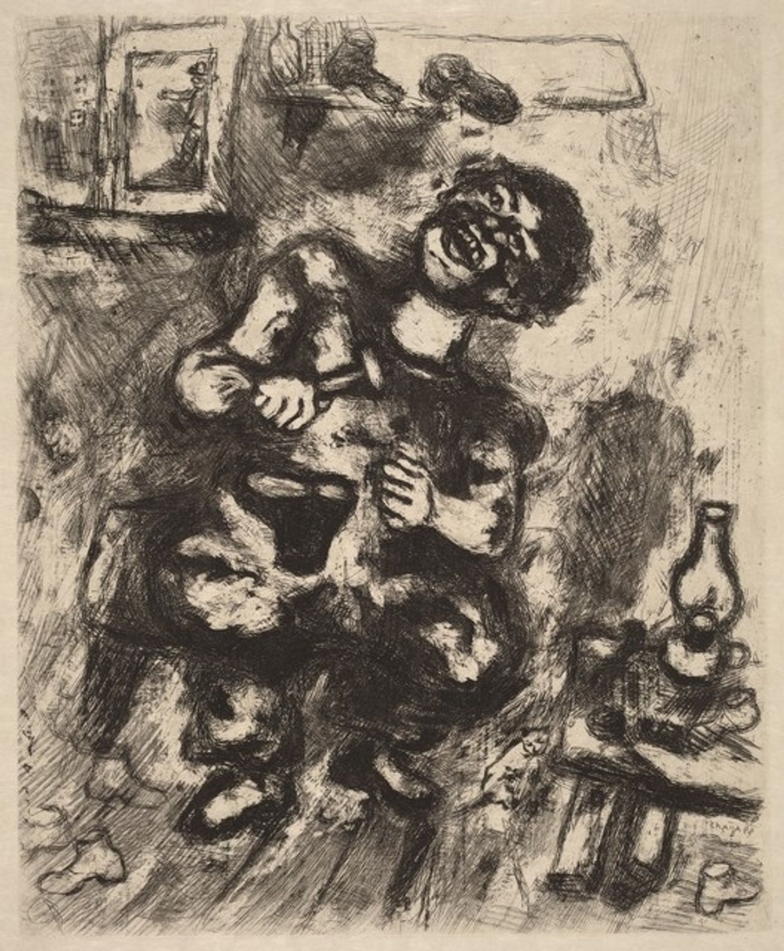 The Cobbler and the Banker by Marc Chagall