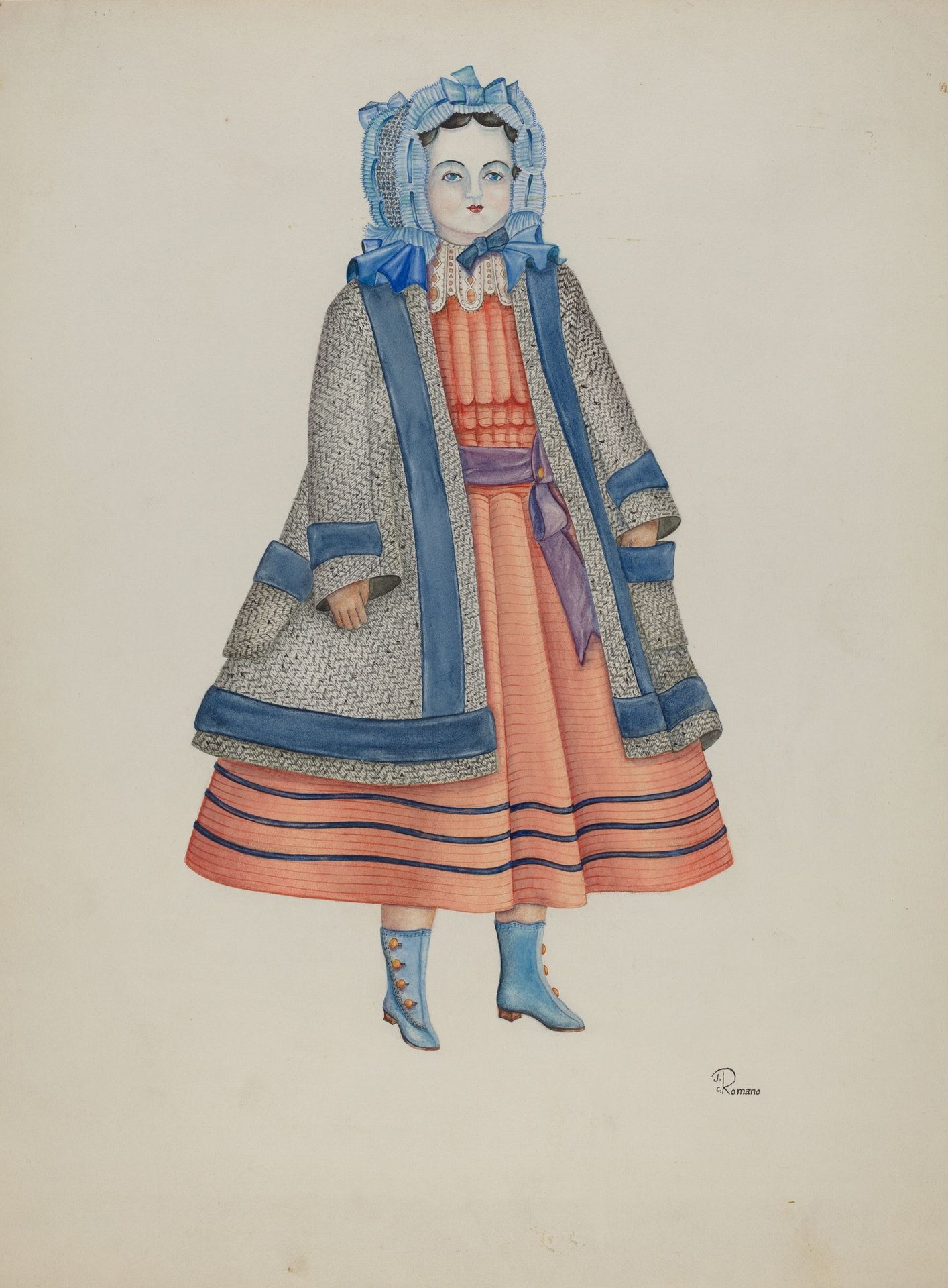 Doll - "Rose Bates" by Josephine C. Romano