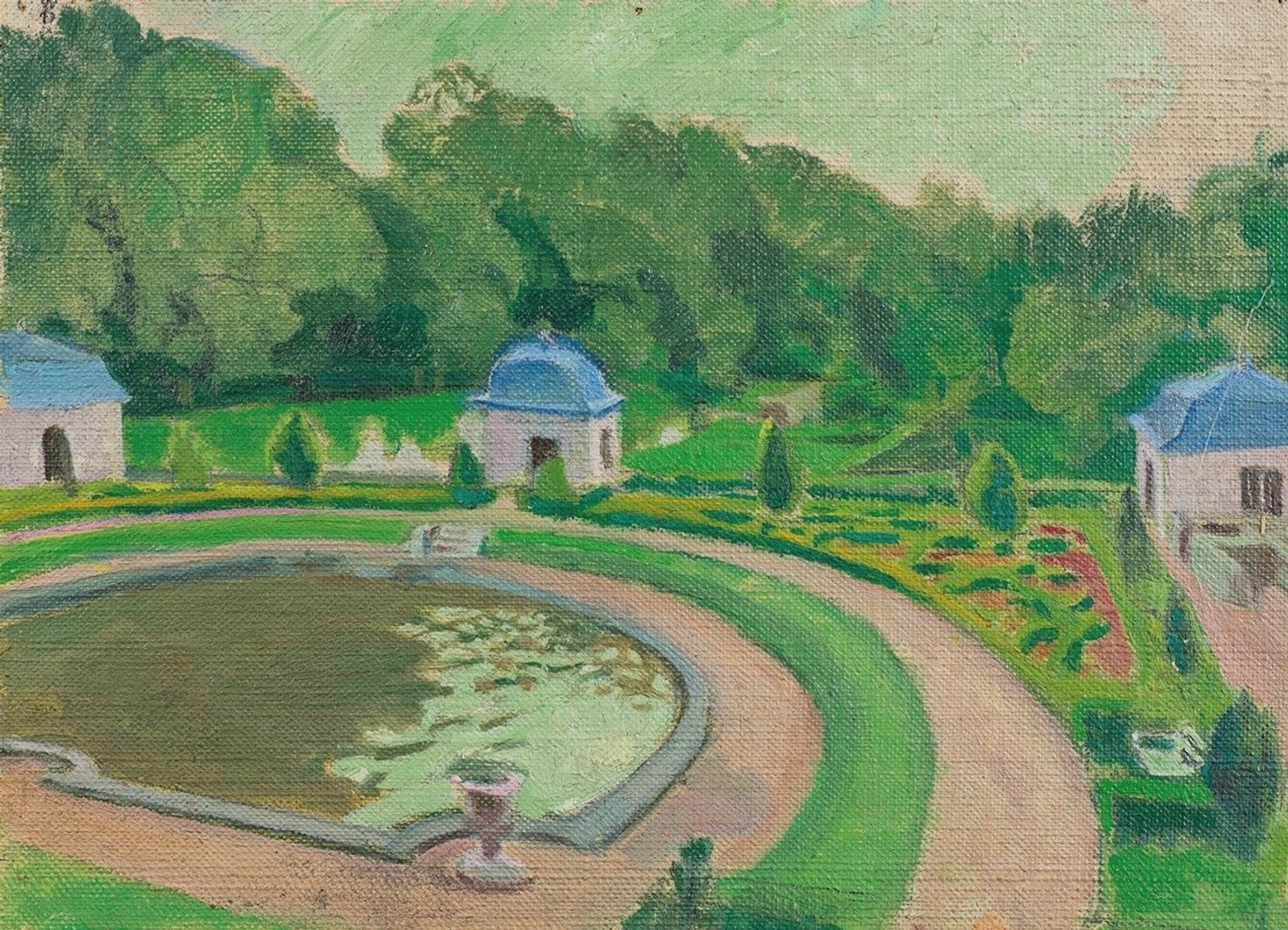 Le Château de Rosanbo, le bassin et les pavillons by Maurice Denis