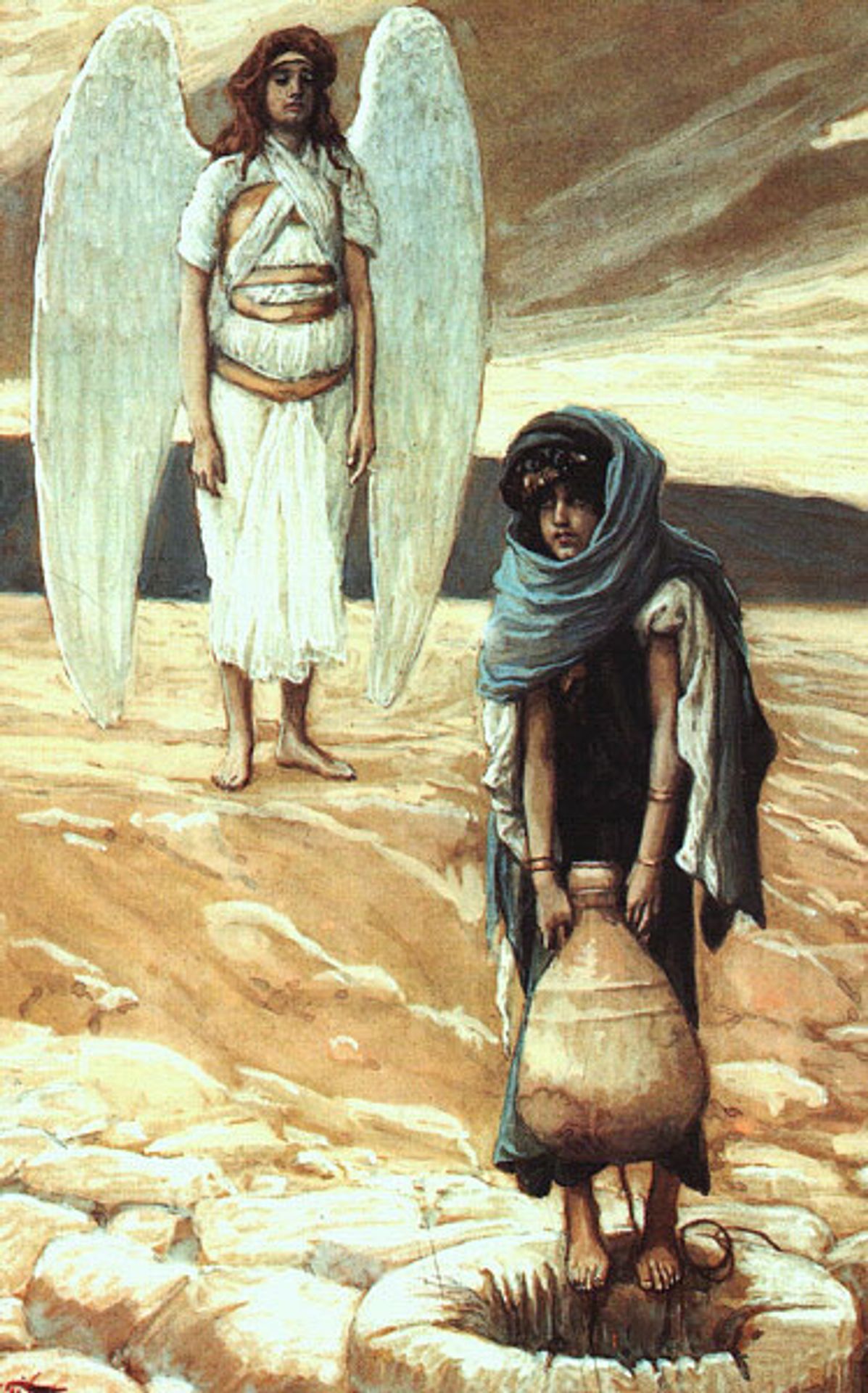 Hagar and the Angel in the Desert by James Tissot