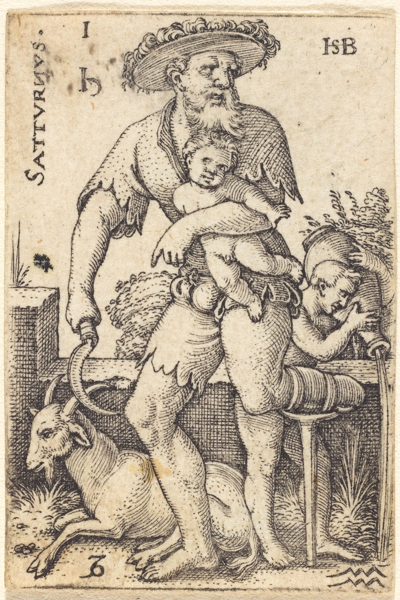 Saturn by Sebald Beham