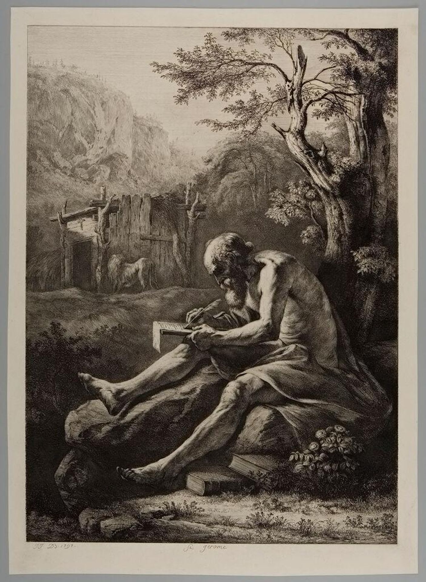Saint Jerome by Jean Jacques de Boissieu