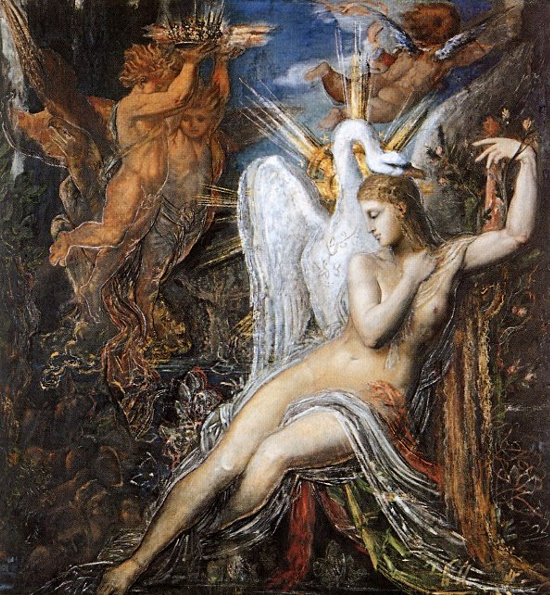 Leda by Gustave Moreau
