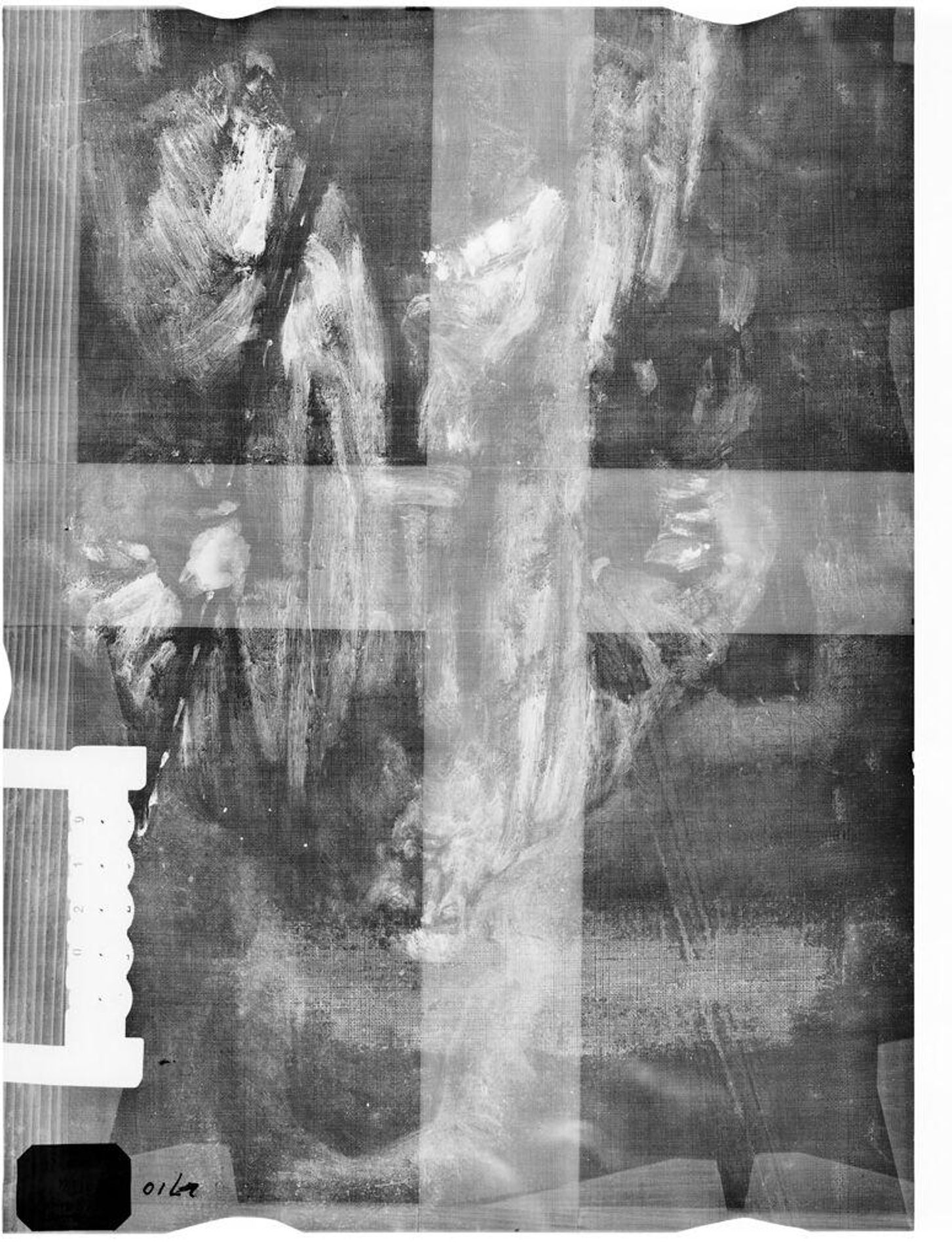 X-radiograph(s) of "Man with a Fur Hat" by Artist of original: Rembrandt Harmensz. van Rijn