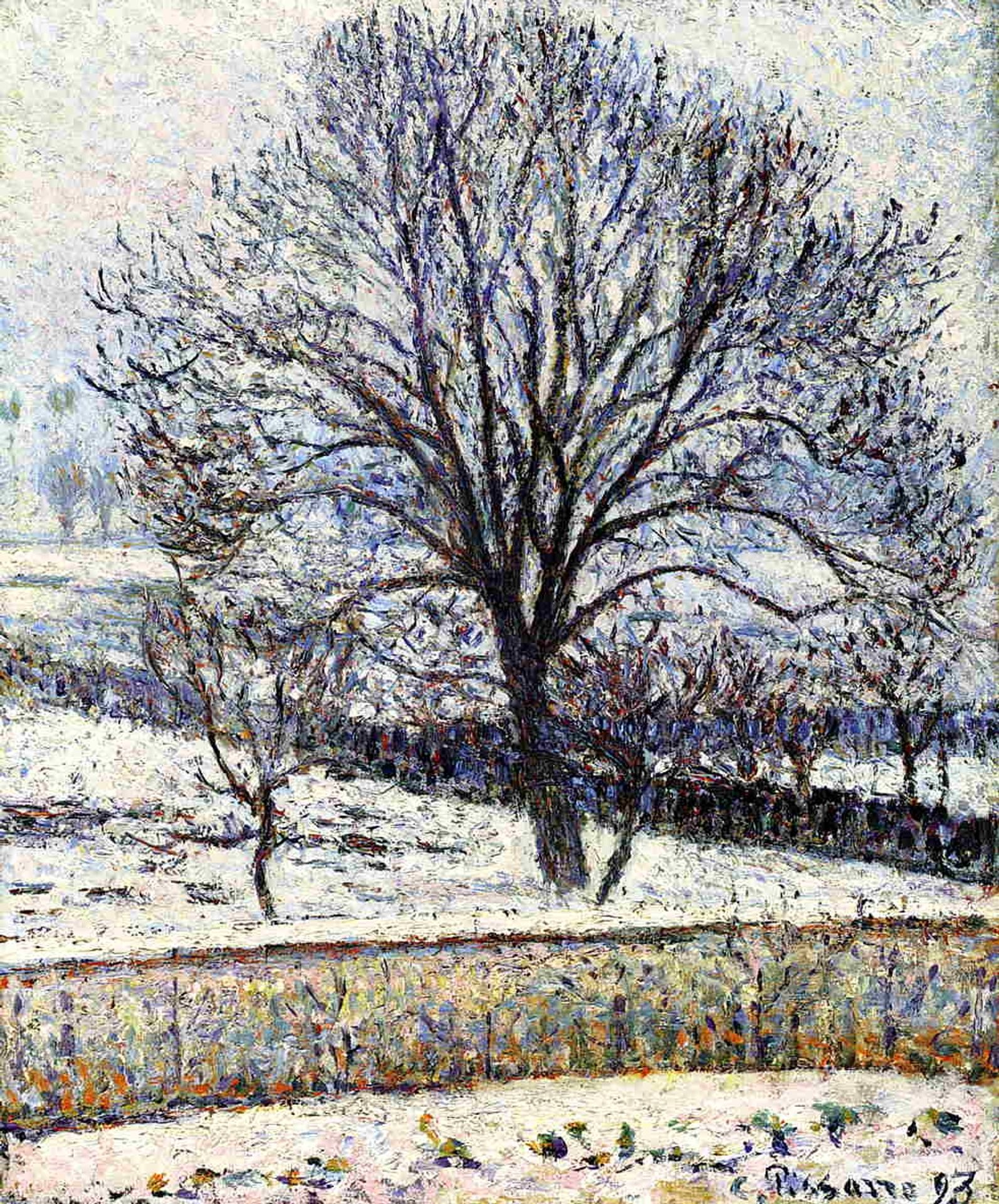 The Thaw, Eragny by Camille Pissarro