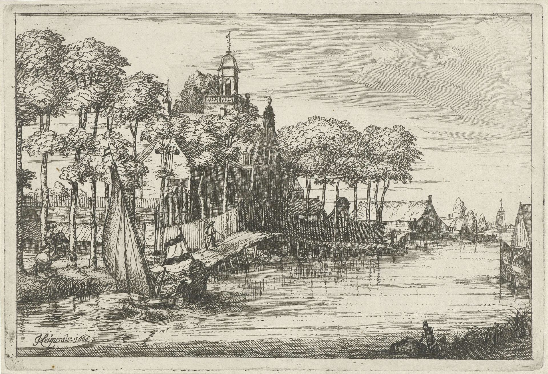 Kasteel Weerestein by Johannes Leupenius