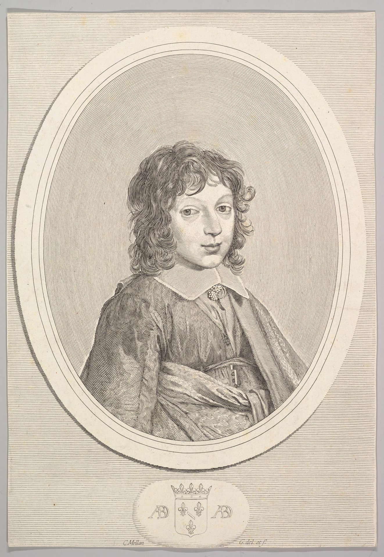 Armand de Bourbon, prince de Conti by Claude Mellan